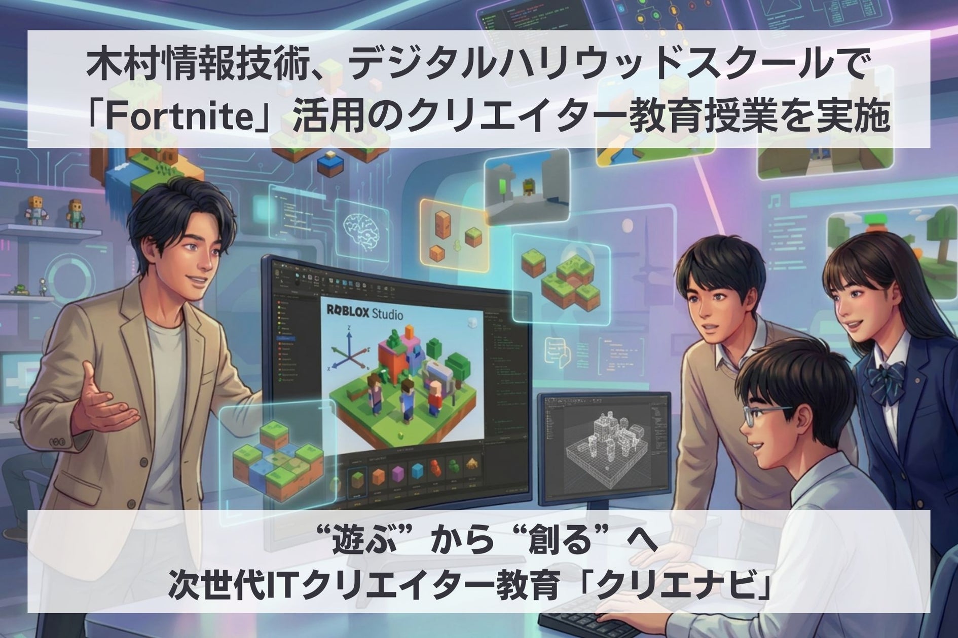 UEFNでゲームクリエイター育成!木村情報技術×デジタルハリウッド UEFNでゲームクリエイター育成!木村情報技術×デジタルハリウッド
