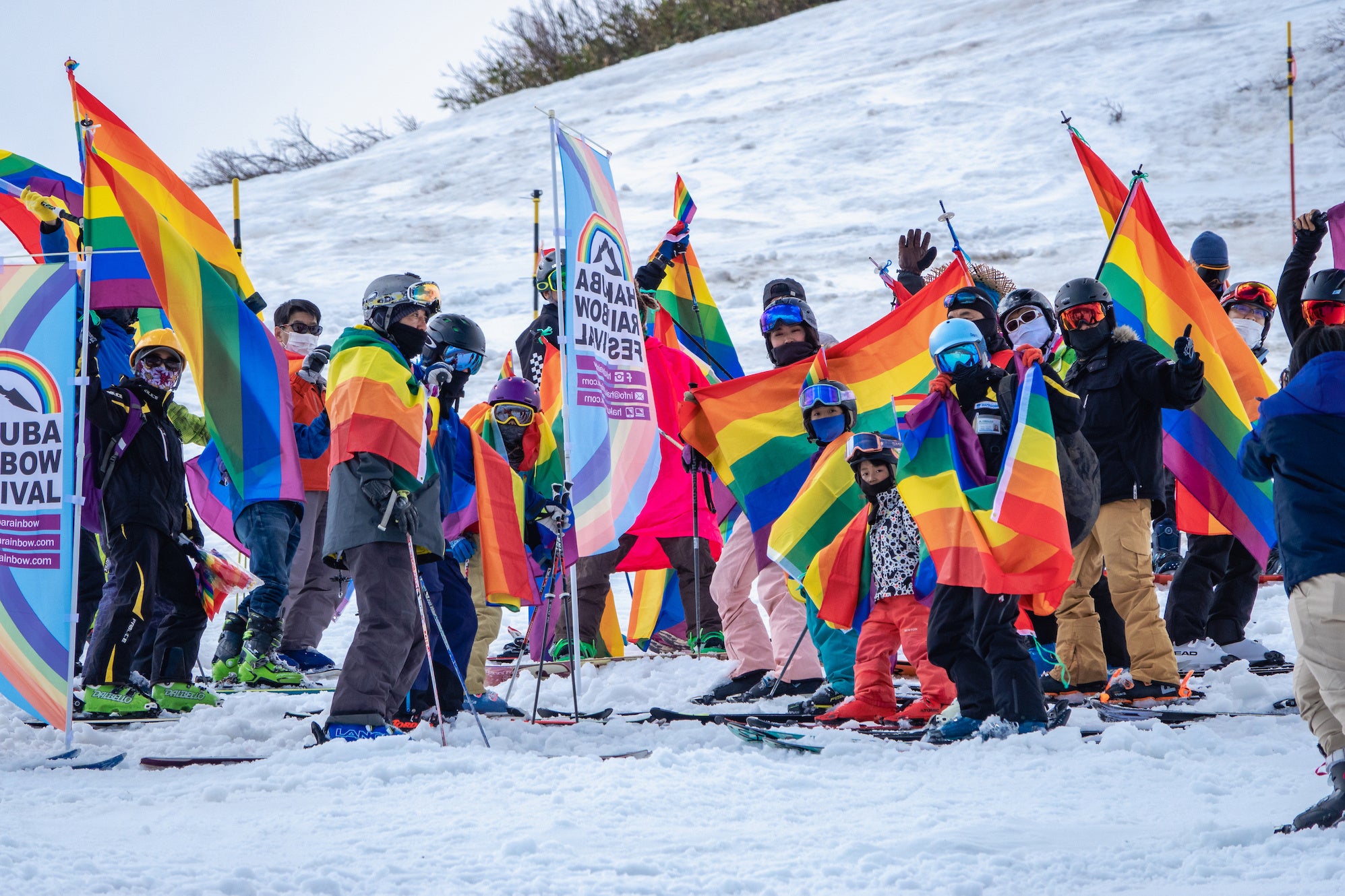 2022年開催フラッグ滑走＠白馬八方尾根