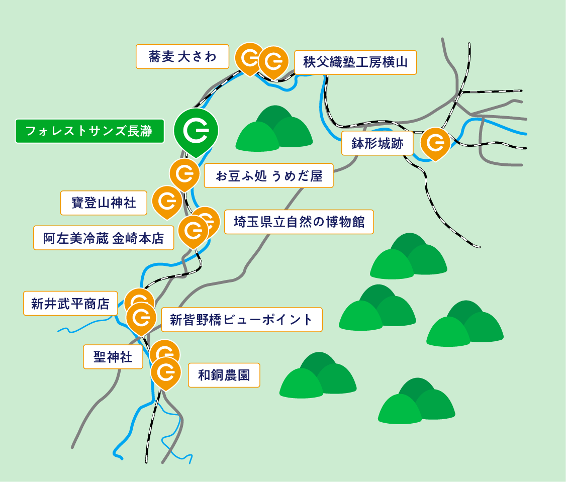 周遊エリアマップ