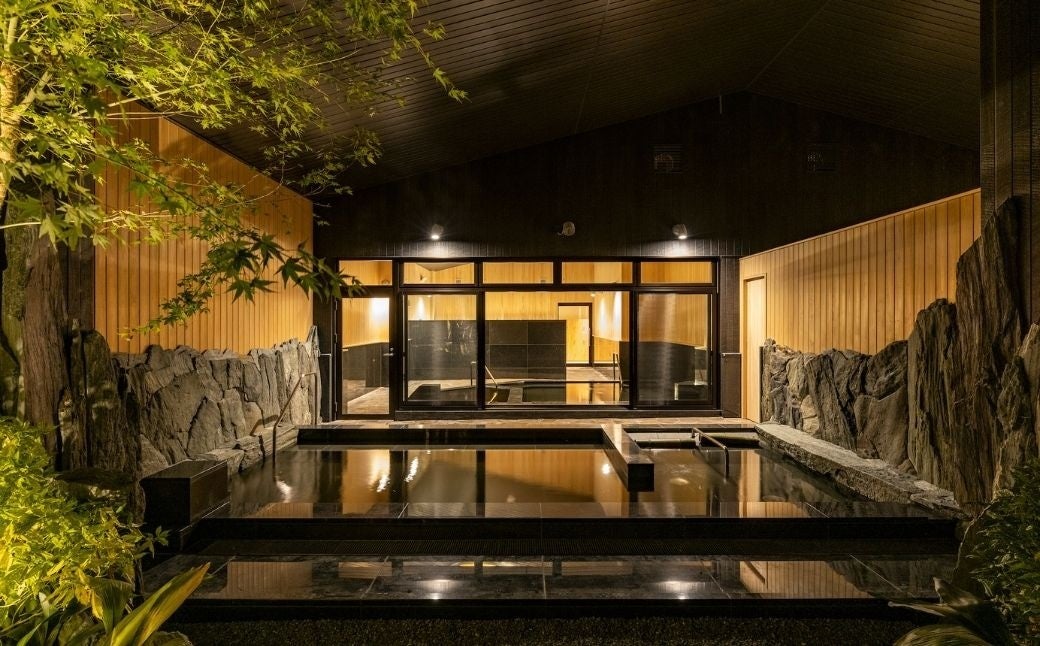 源泉かけ流しの温泉も楽しめるプランです