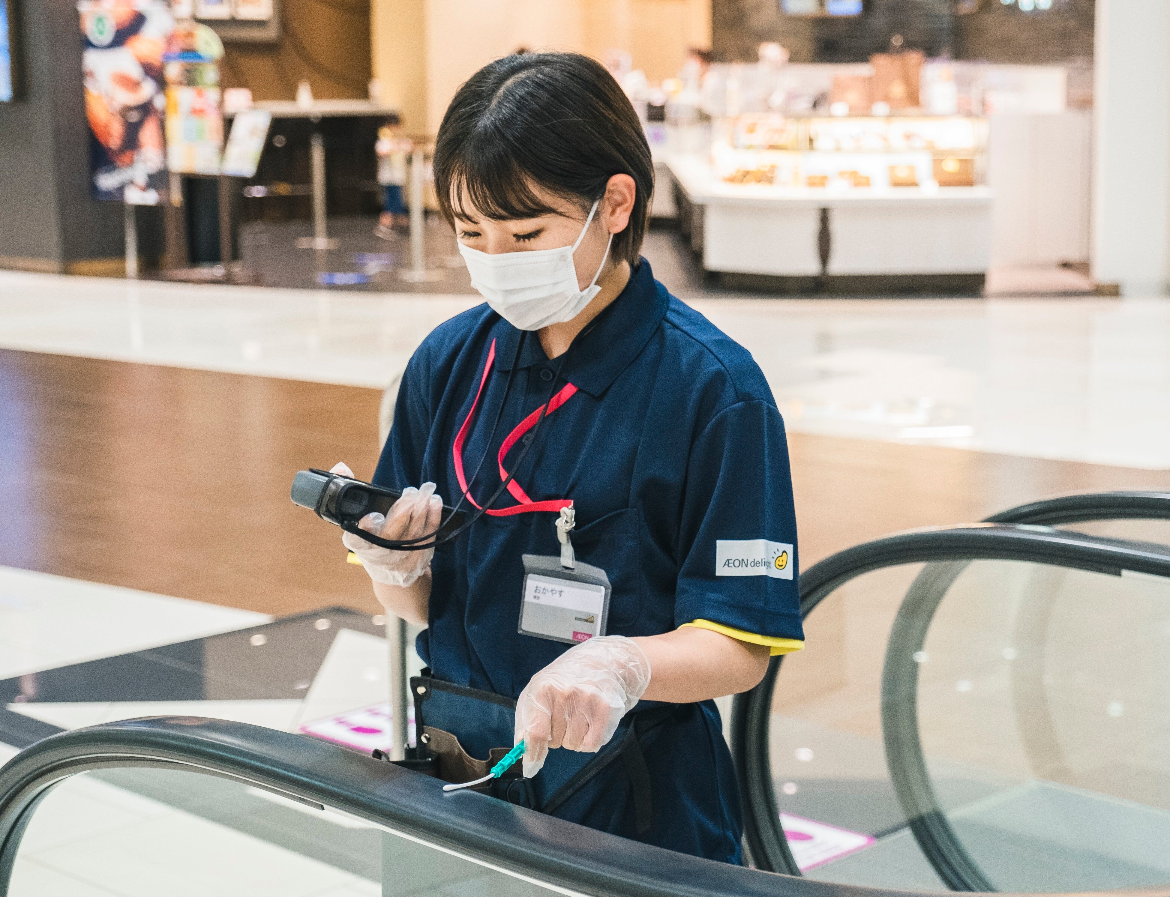 NSCを提供する防疫対策清掃チームのスタッフ