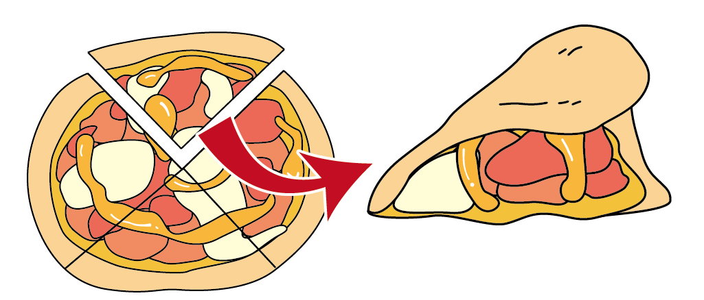 ※ピザバーガーは４カットの商品です。