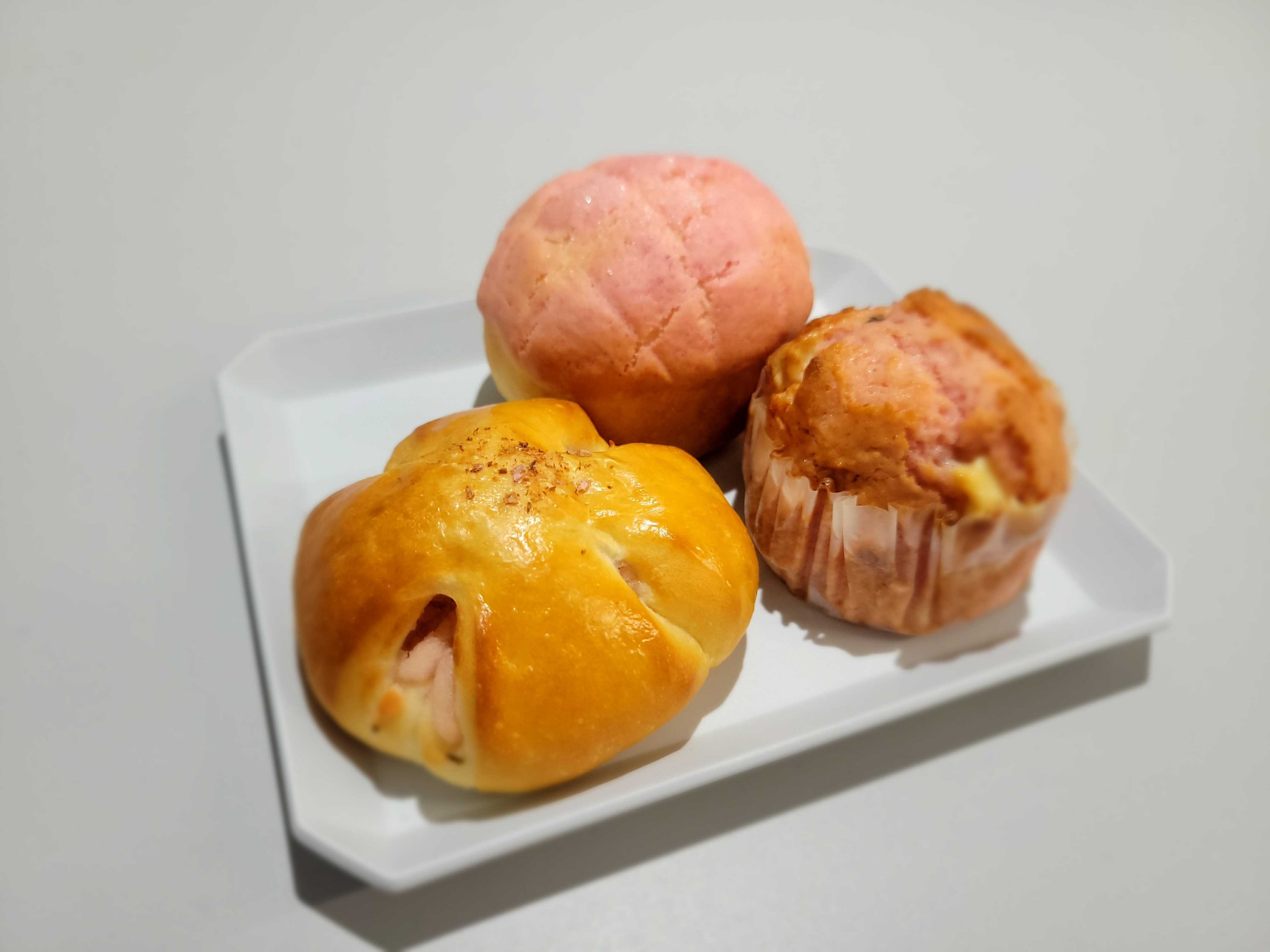 桜あんぱん、桜メロンパン、桜マフィン