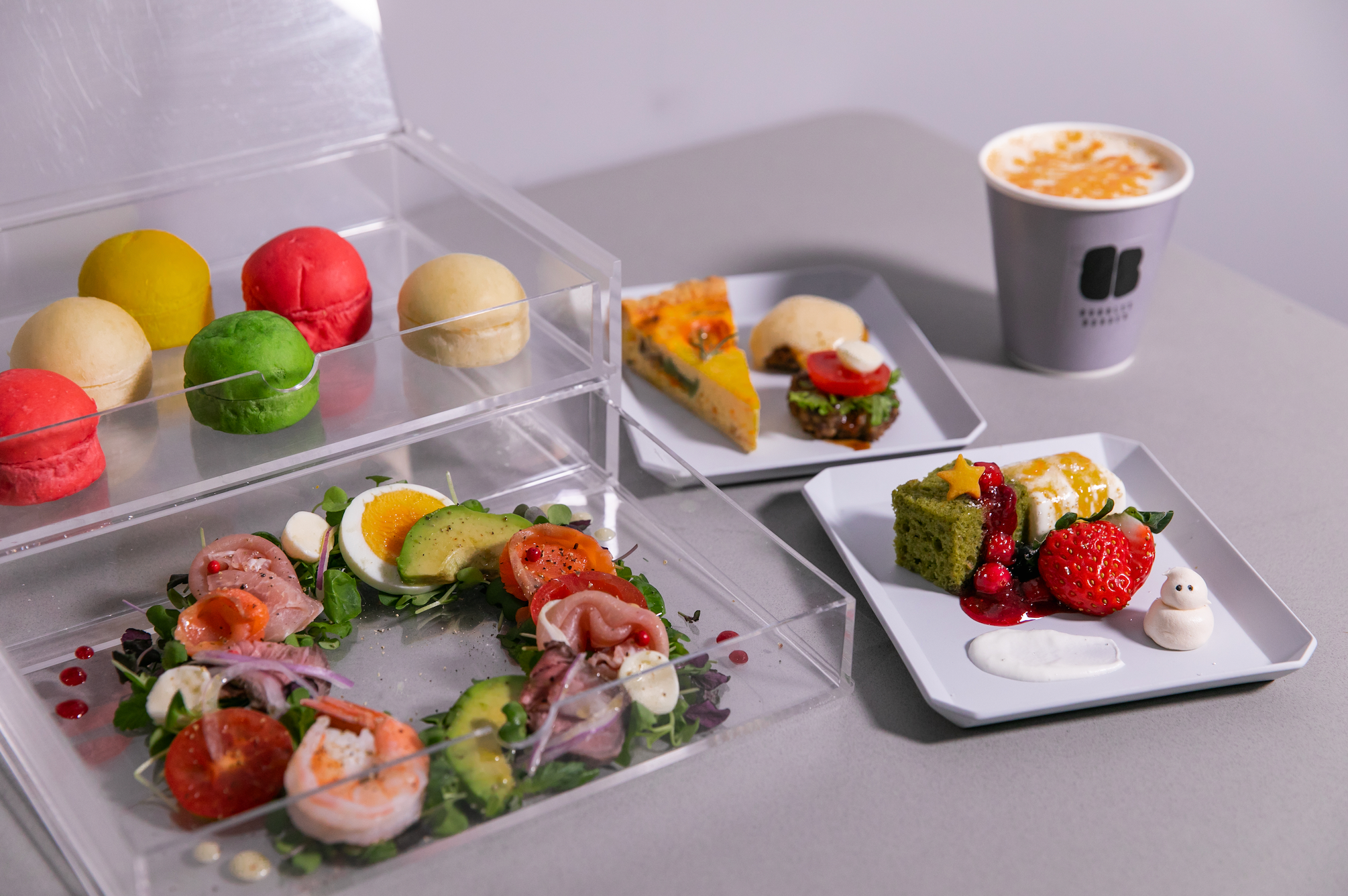 ■BUBBLES BURGERのクリスマスセット：￥2,580(税込)　※ドリンク付