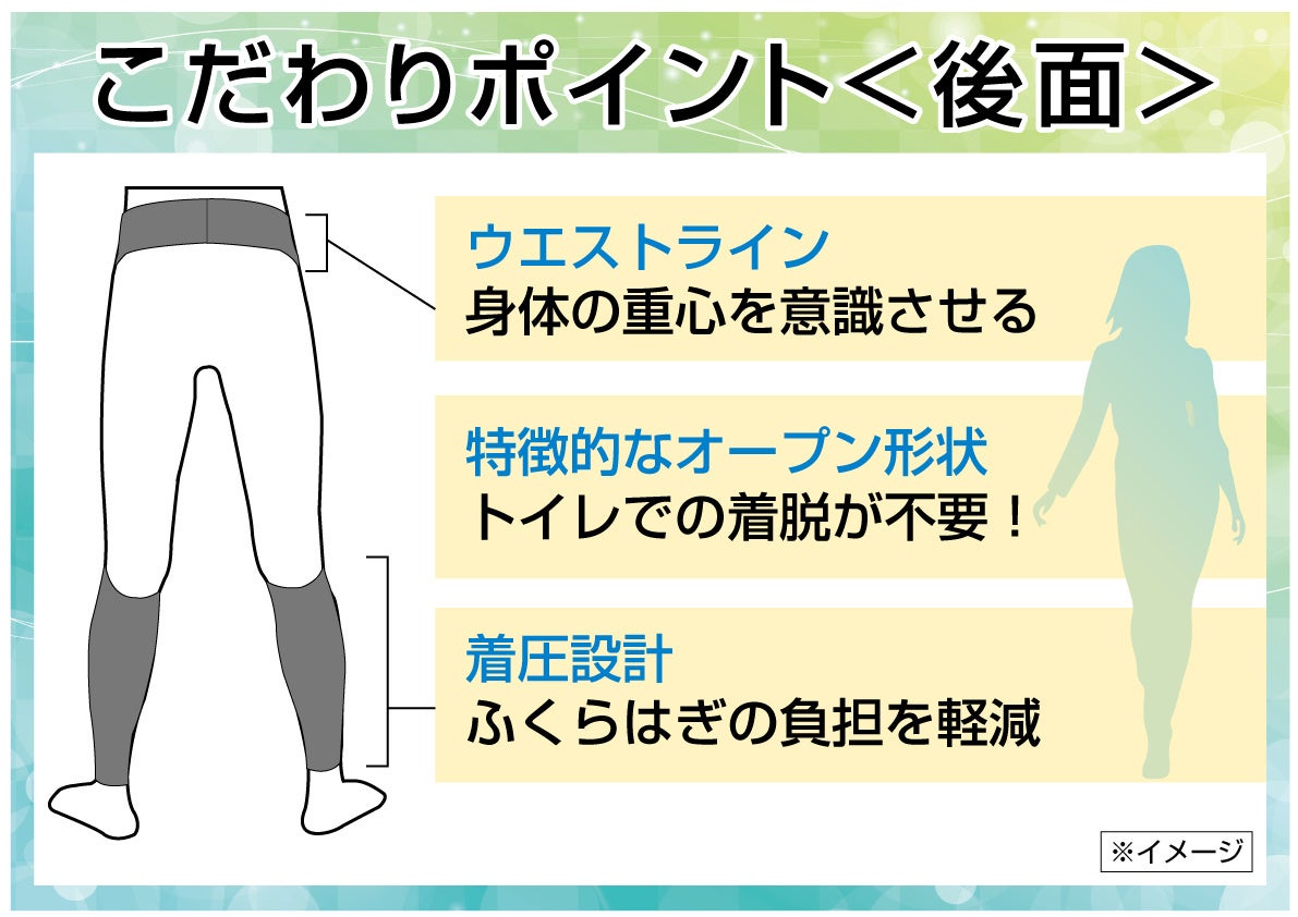 美しい姿勢を意識し、ラクな脚運びをサポートする「DARWING 美