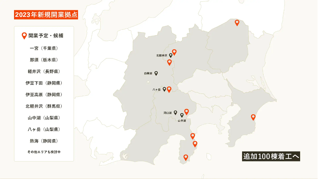 2023年は追加100棟着工を計画
