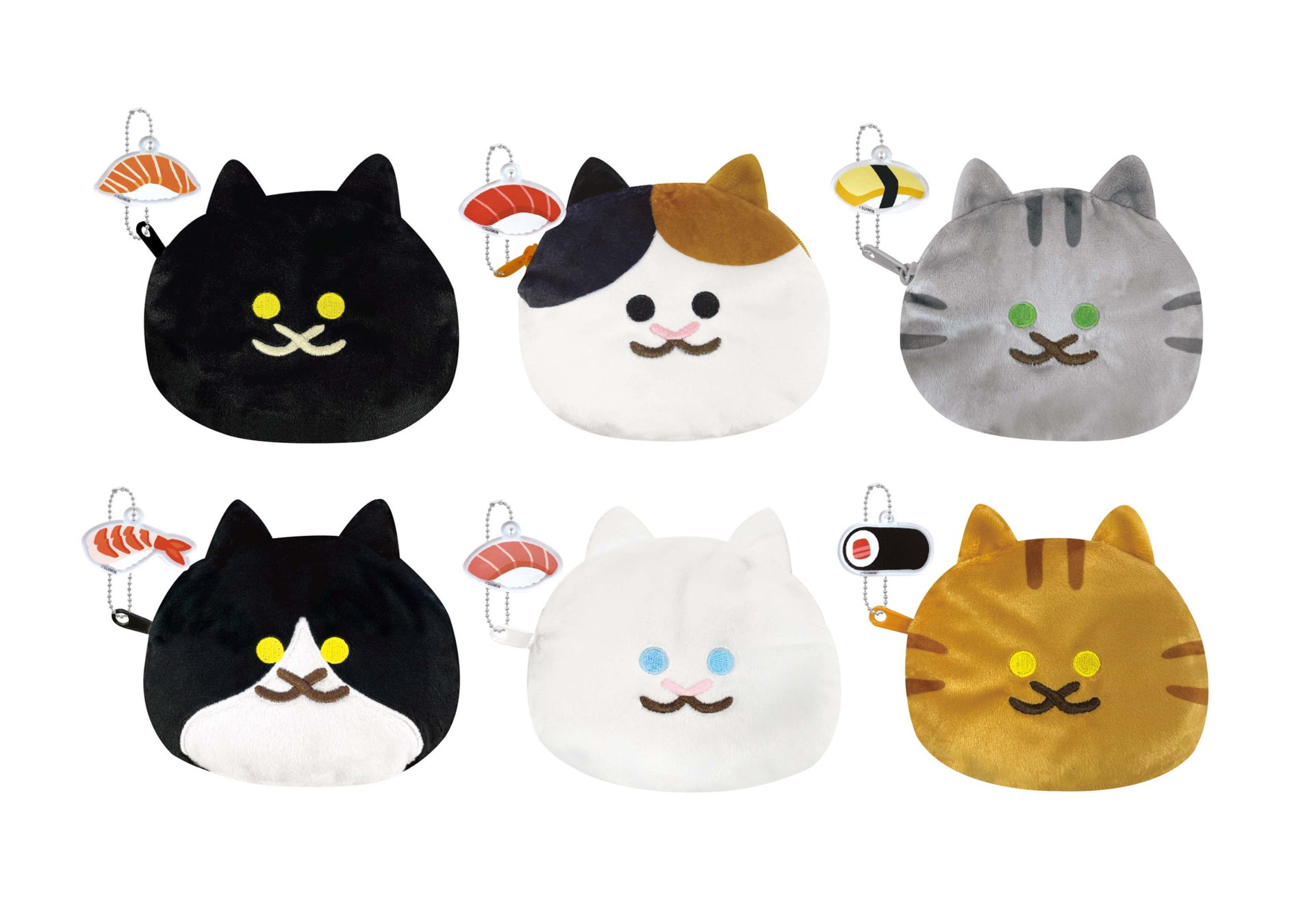 Suimin運ぶねこ お寿司 フェイスポーチ 12月24日 金 より かぷえぼ の限定カプセルトイで登場 株式会社イオンファンタジーのプレスリリース Suimin運ぶねこ お寿司 フェイスポーチ 12月24日 金 より かぷえぼ の限定カプセルトイで登場 株式会社イオンファンタジーのプレスリリース