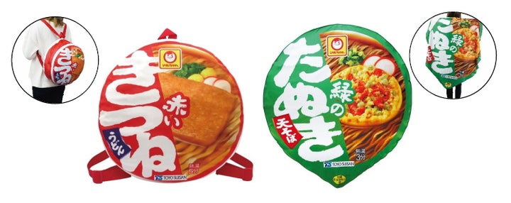 赤いきつね」「緑のたぬき」が初のプライズ化 大きなリュックや 赤いきつね」「緑のたぬき」が初のプライズ化 大きなリュックや