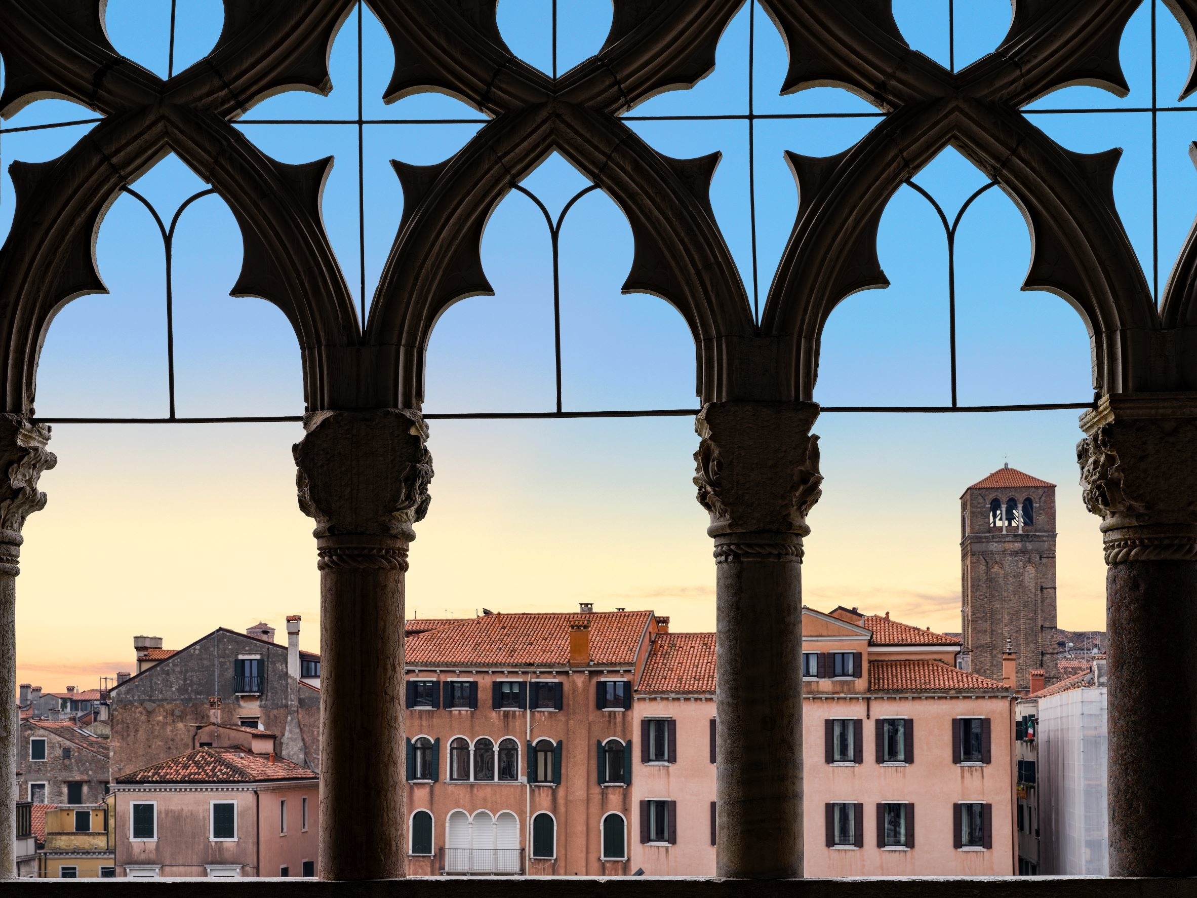 カ・ドーロから眺めたヴェネツィアの光景