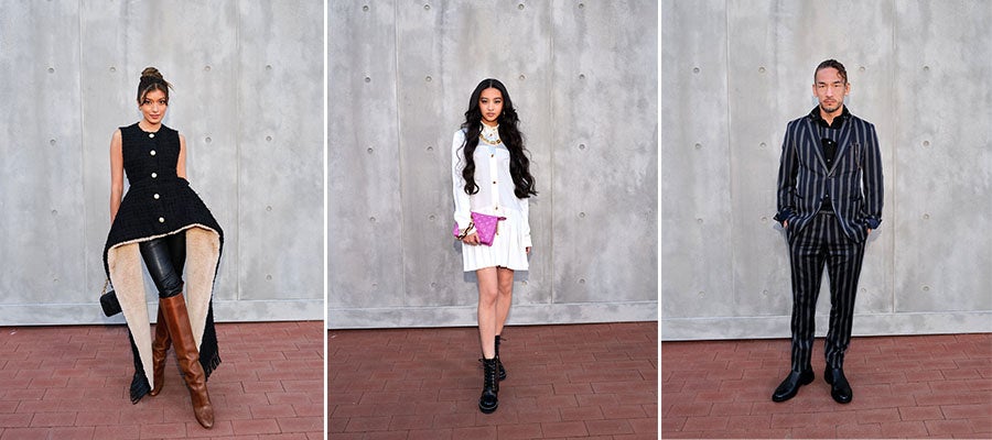 (左から）ローラ、Kōki,、中田英寿