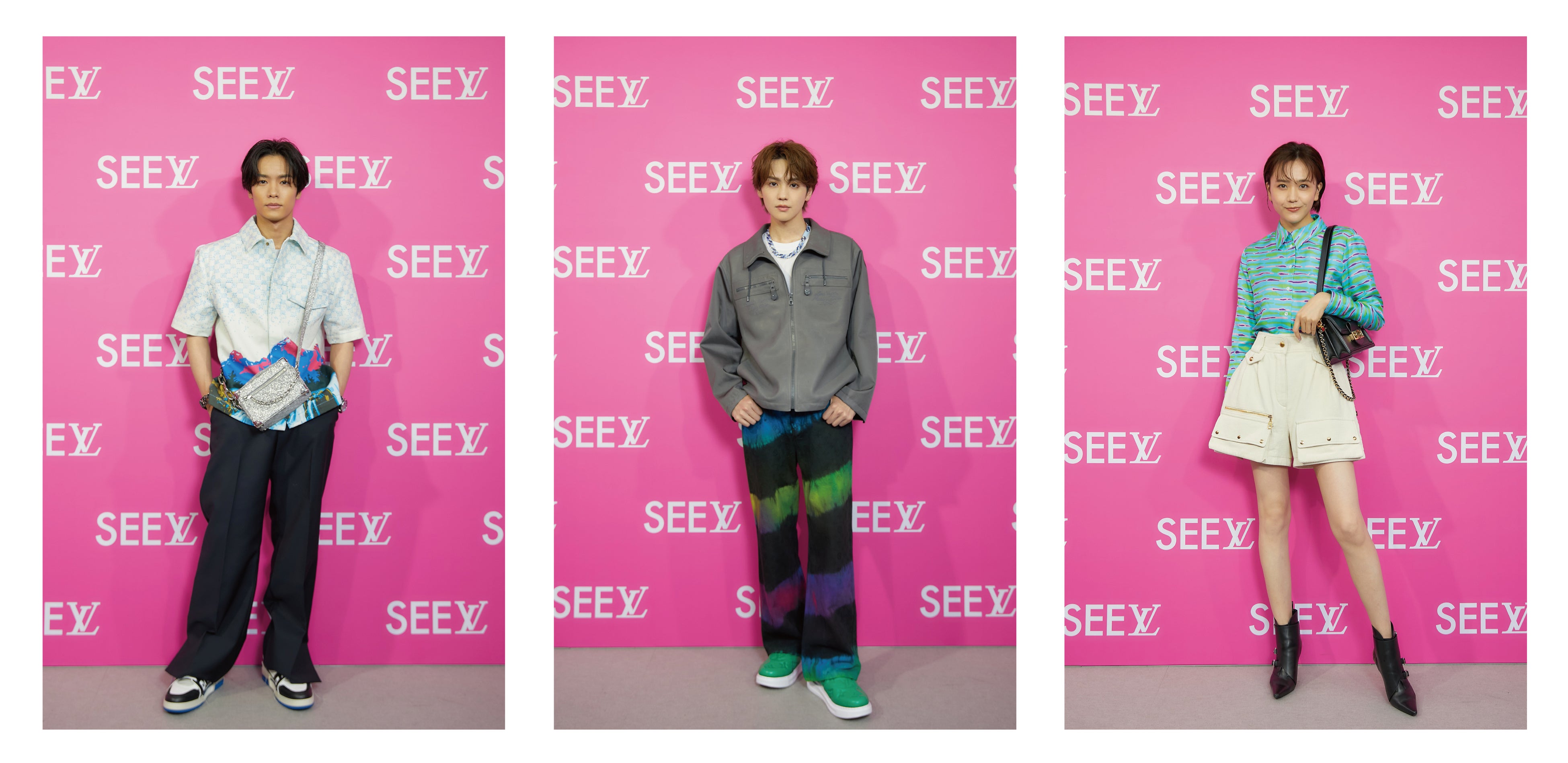 （左から）川村壱馬（THE RAMPAGE）、吉野北人（THE RAMPAGE）、松井愛莉