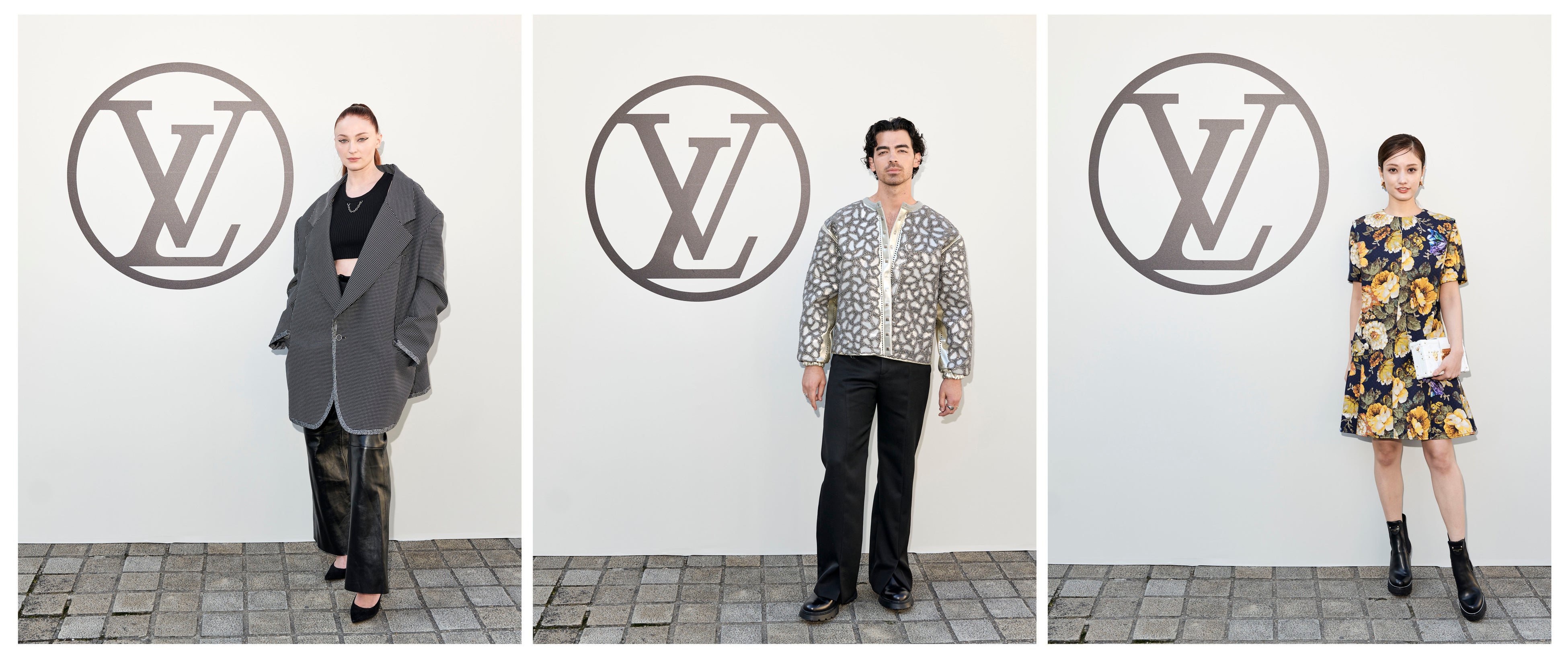 （左から）ソフィー・ターナー、ジョー・ジョナス、谷まりあ