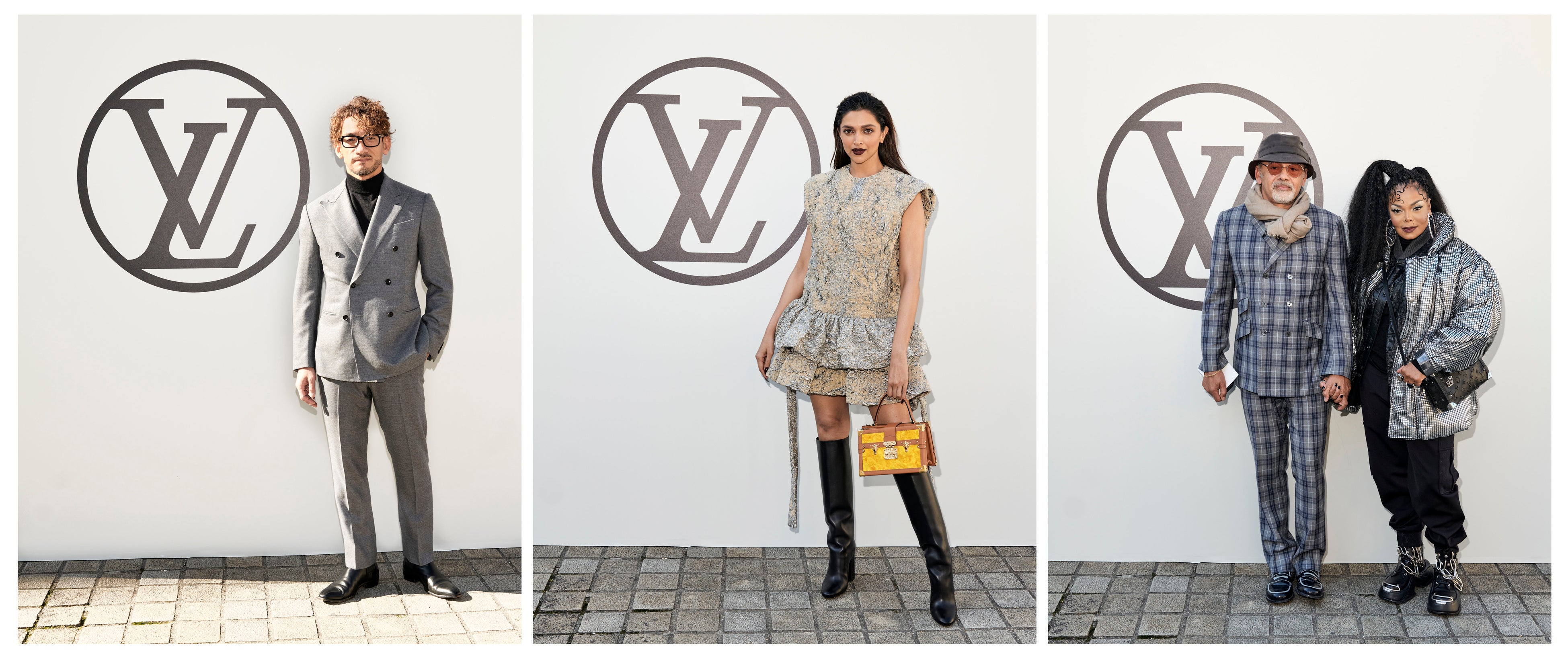 （左から）中田英寿、ディーピカー・パードゥコーン、クリスチャン・ルブタン、ジャネット・ジャクソン