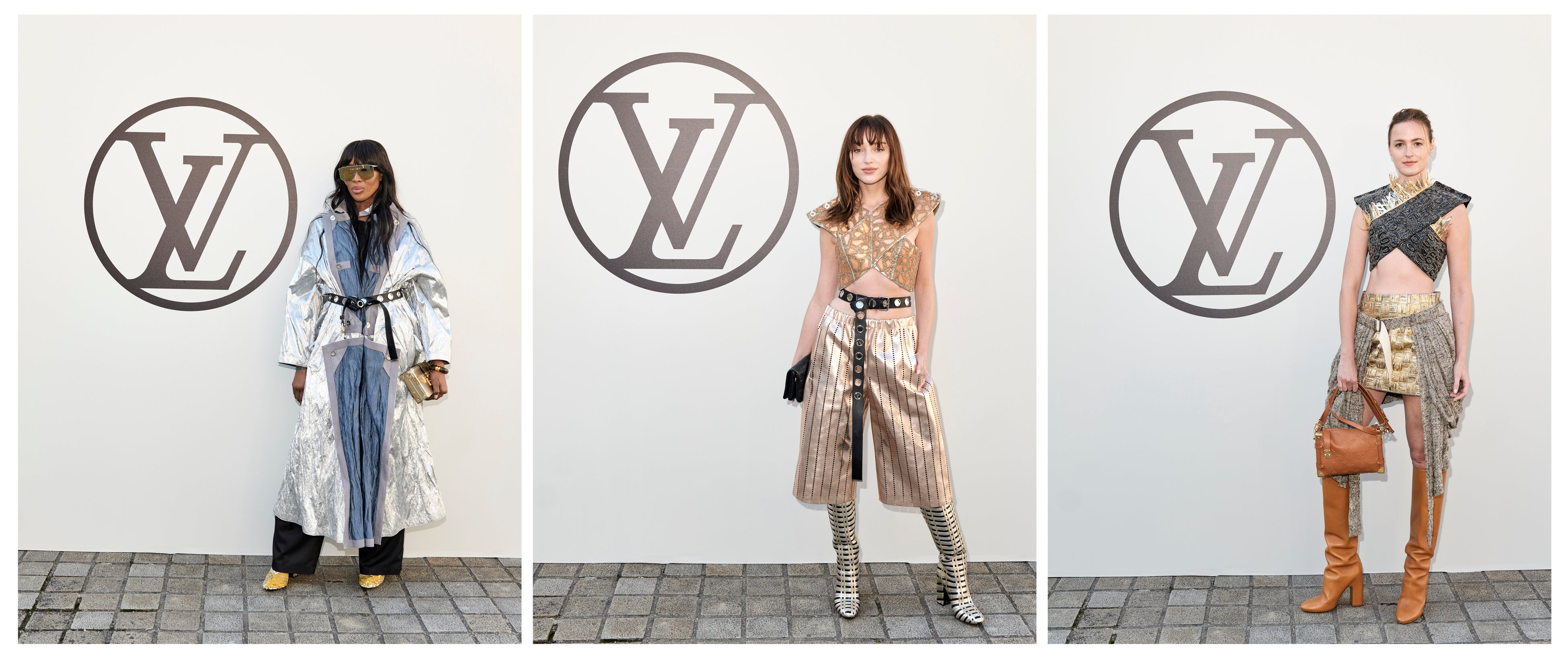 （左から）ナオミ・キャンベル、フィービー・ディネヴァー、レナーテ・ラインスヴエ