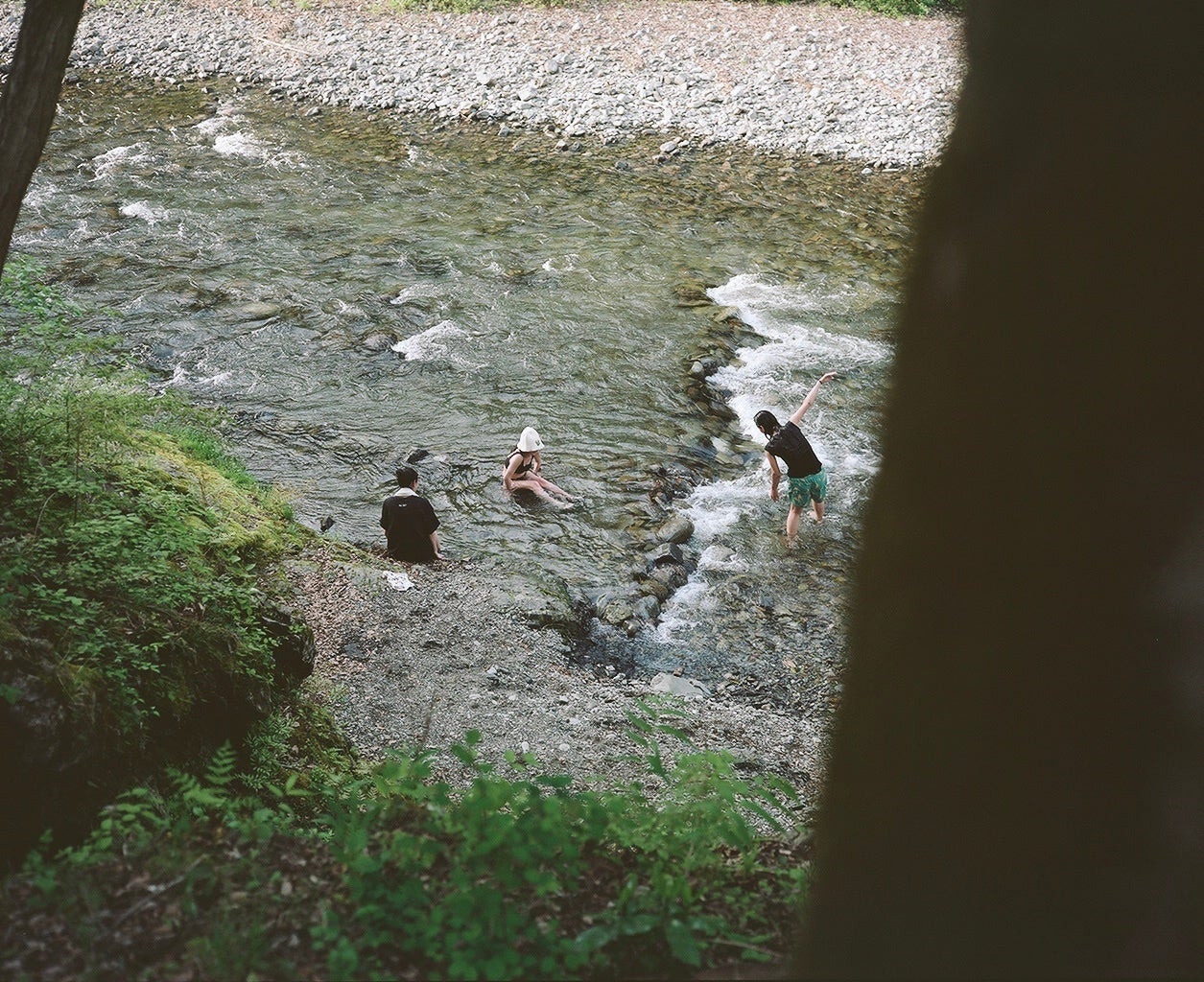サウナで温まったら秋川へ