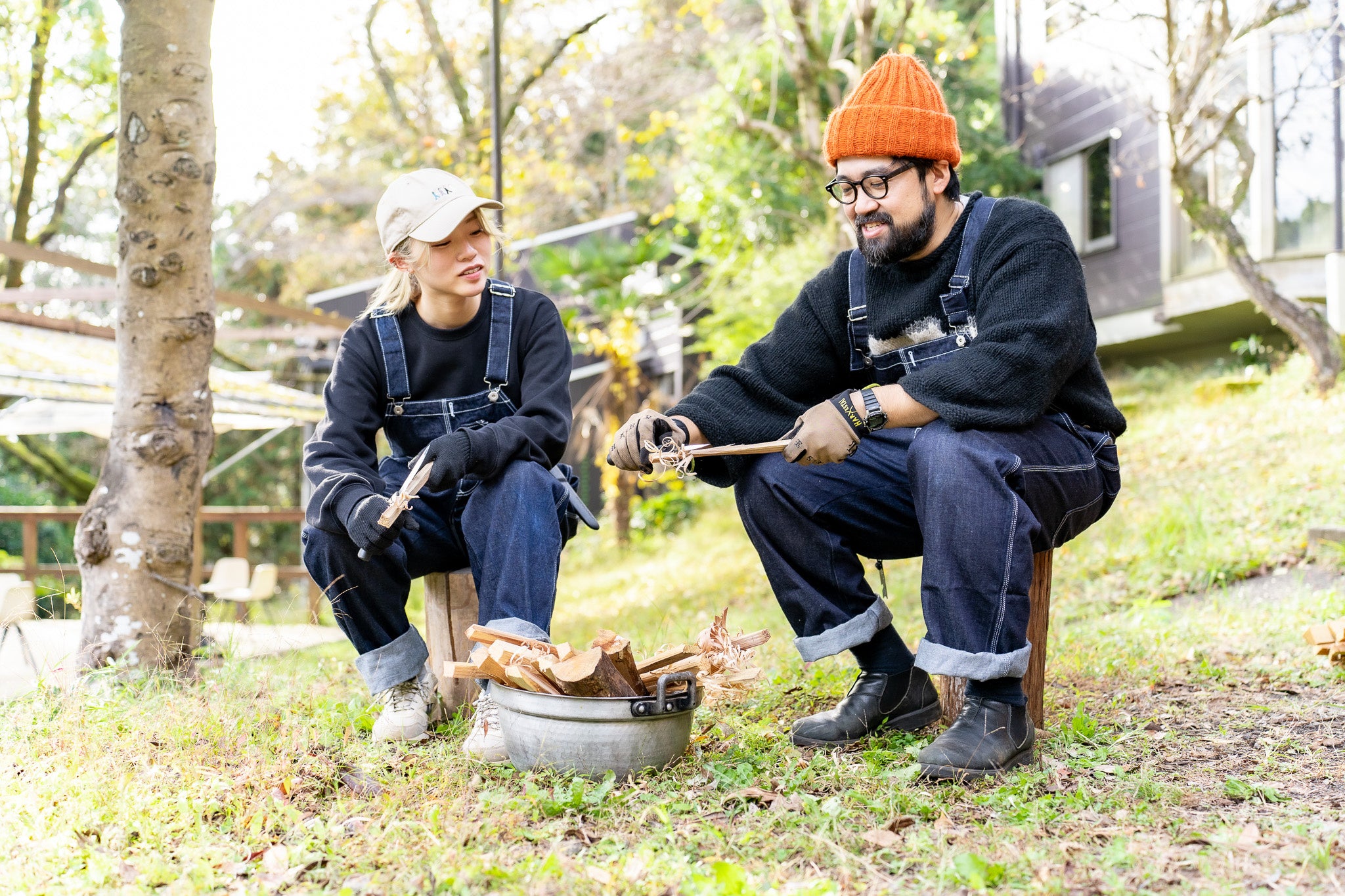 フェザースティック作り