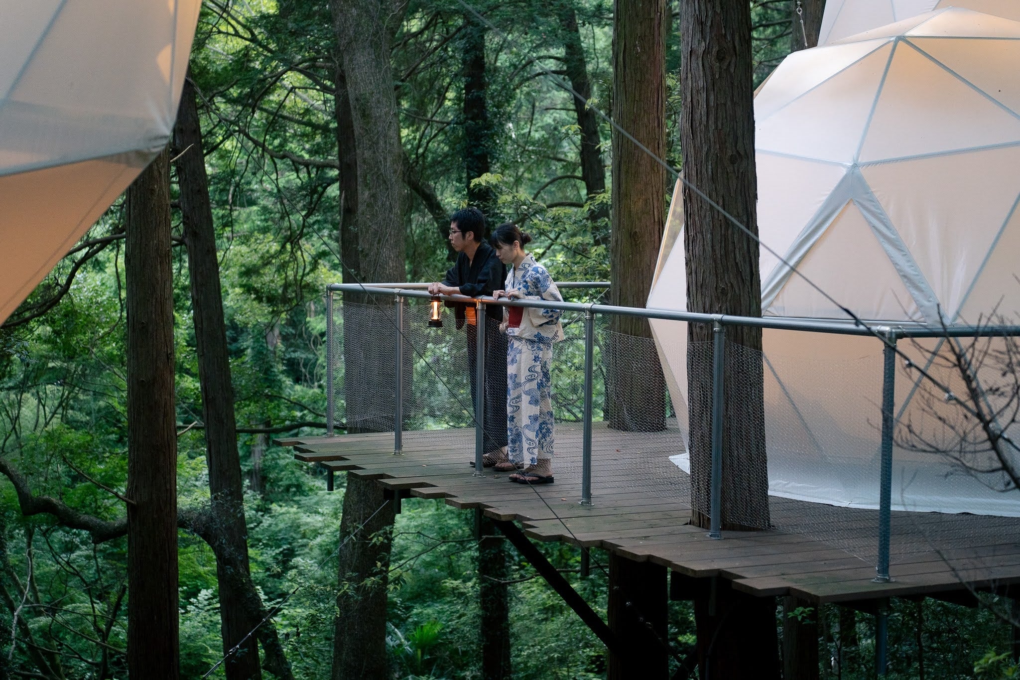 テントエリアへは、ご宿泊者様のみお入りいただけます。