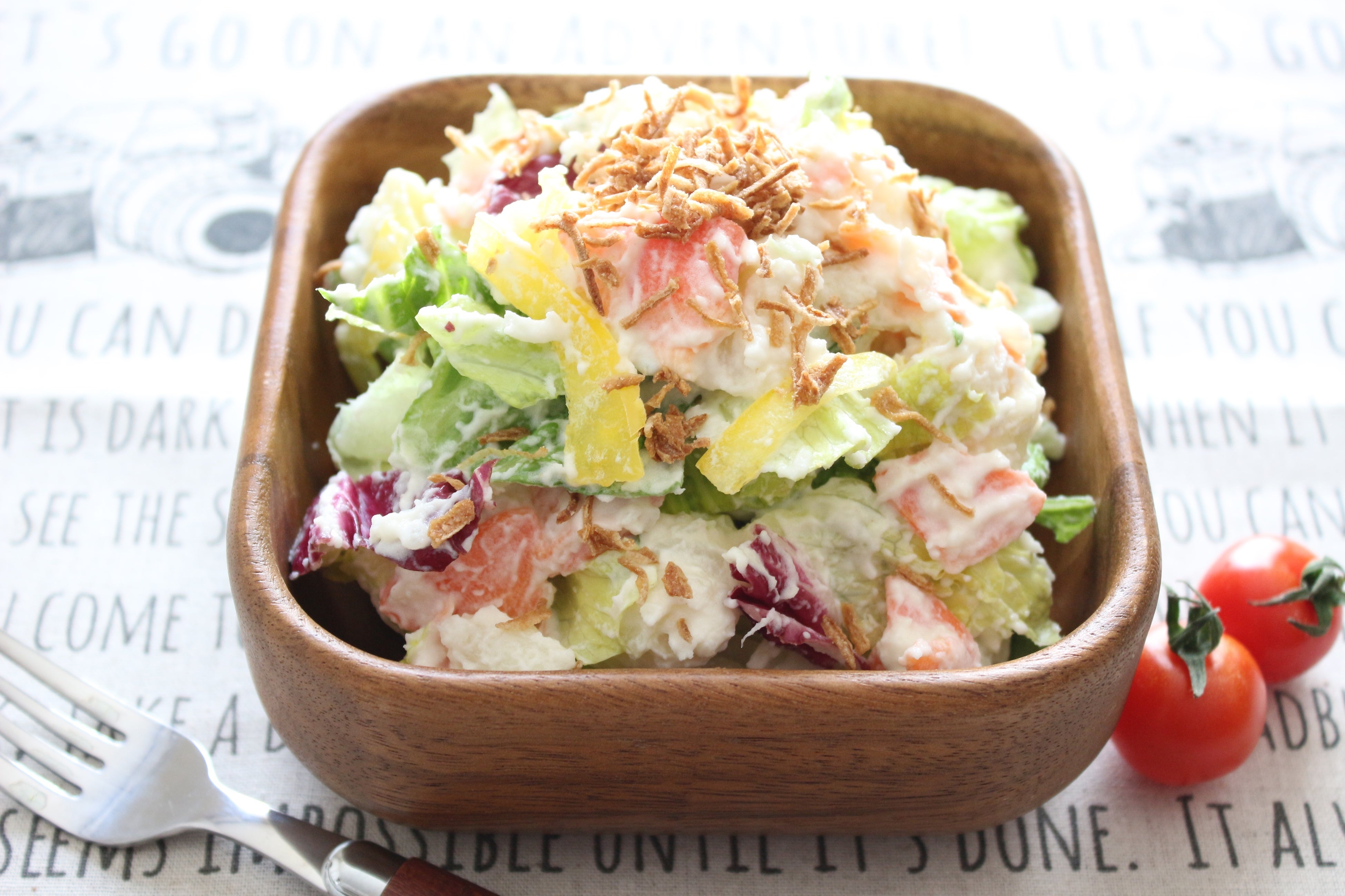 フライドオニオンのフレッシュポテトサラダ （フライドオニオン使用）