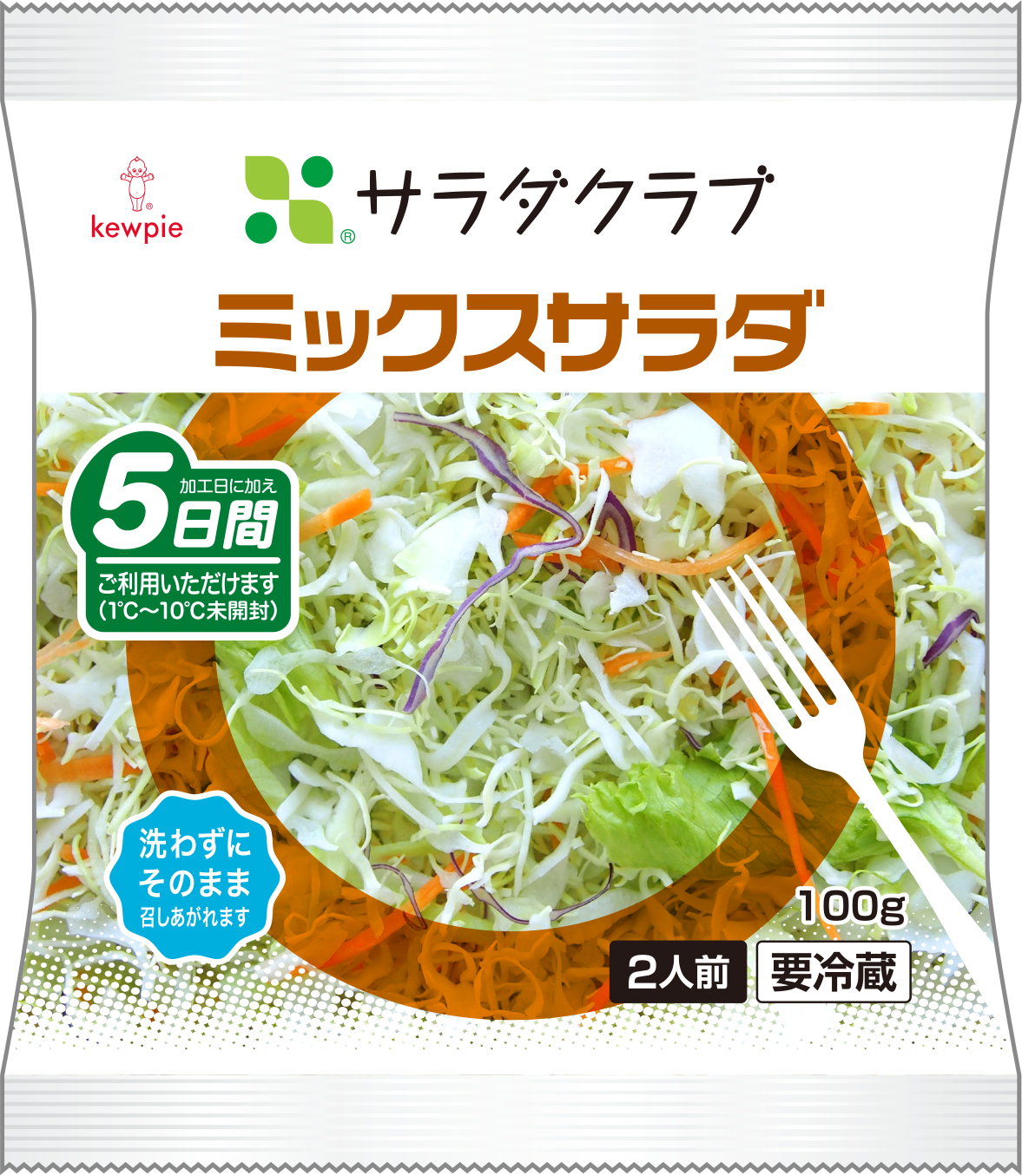 「ミックスサラダ」 （100g／108円）