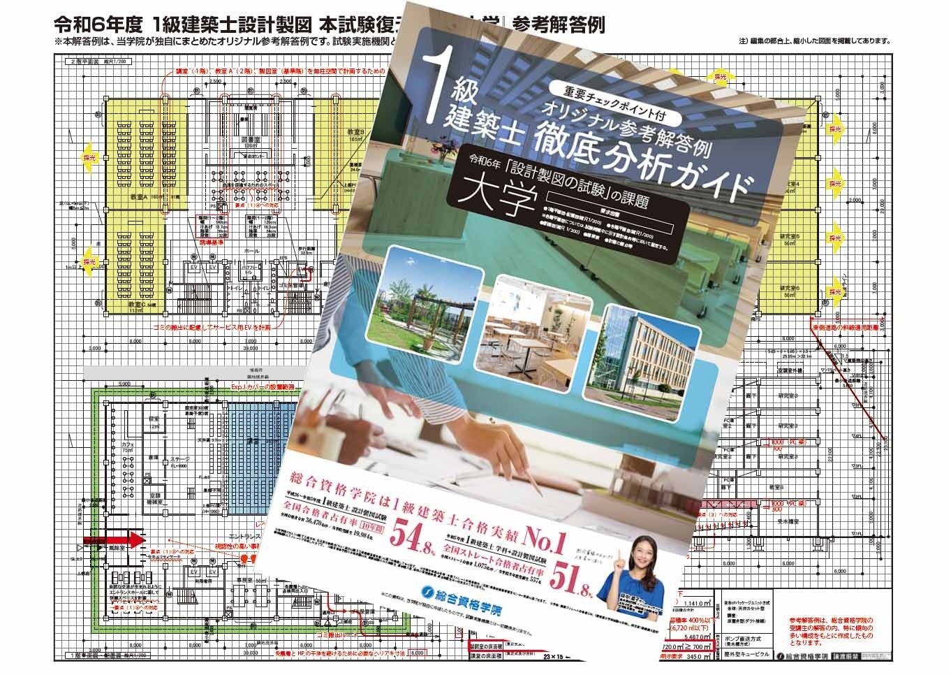 令和7年一級建築士 総合資格　当年度　オリジナル　課題　製図　庁舎　8問題 令和7年度 1級建築士 設計製図試験 受験生応援企画「オリジナル
