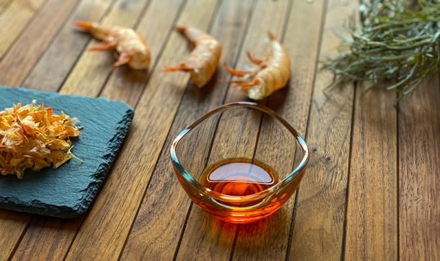 海老の殻を活用した商品「海老オイル」