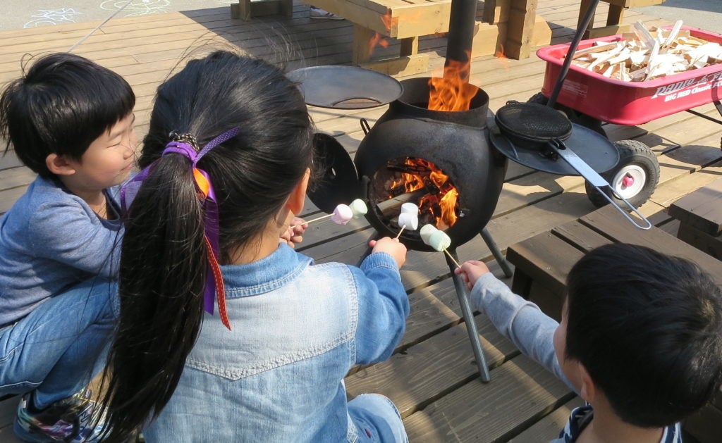 ”鉄板”の焼きマショマロ