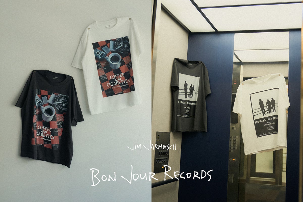 ジム・ジャームッシュ × bonjour records「ストレンジャー・ザン・パラダイス」「コーヒー&シガレッツ」公式Tシャツ発売