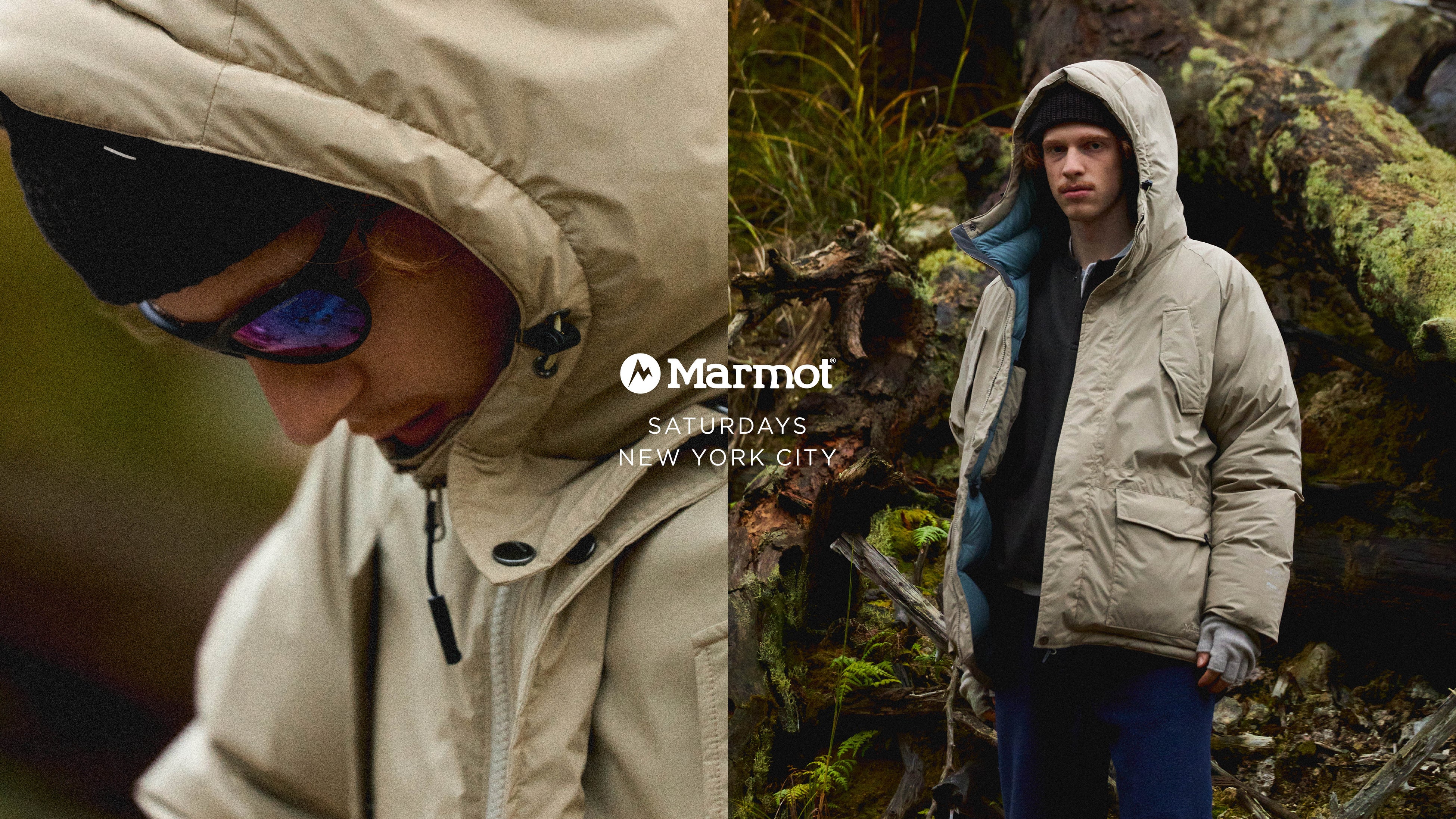 Saturdays NYCが本格アウトドア・登山用品ブランド「Marmot」とのコラボレーションダウンパーカを発売。