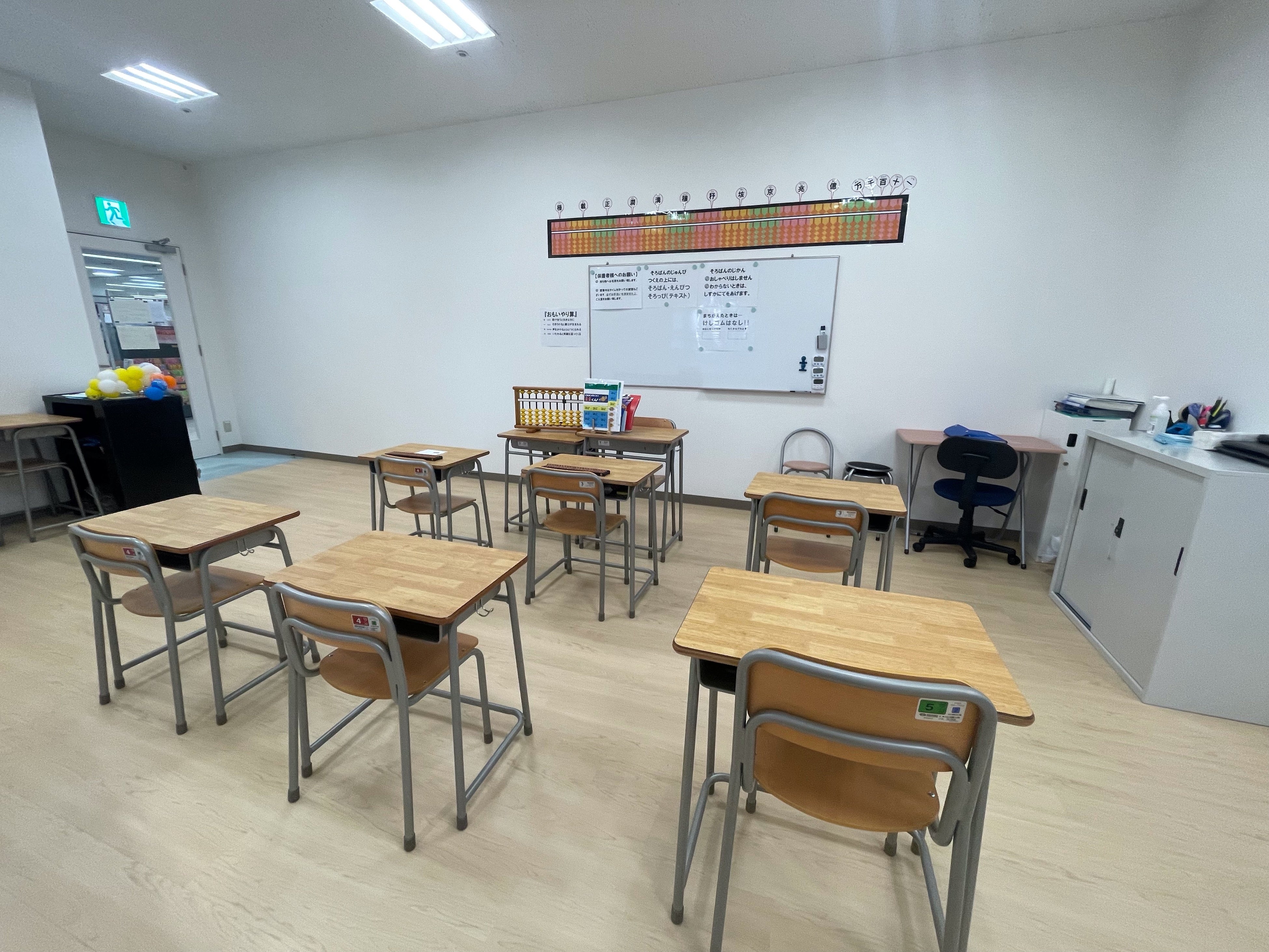 年齢に応じた机の大きさ