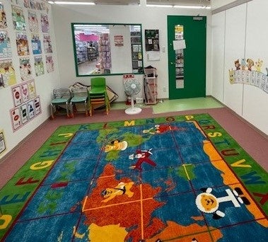 教室の中では可愛らしい装飾が沢山