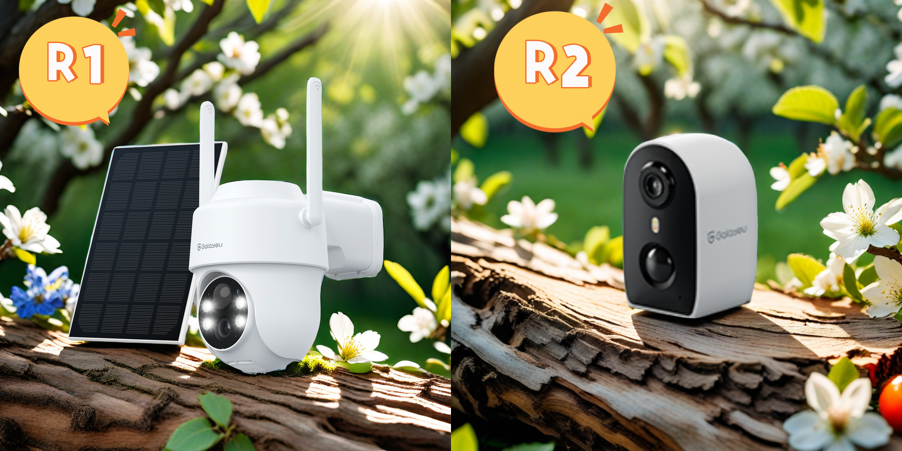 室外用バッテリーカメラR1&R2