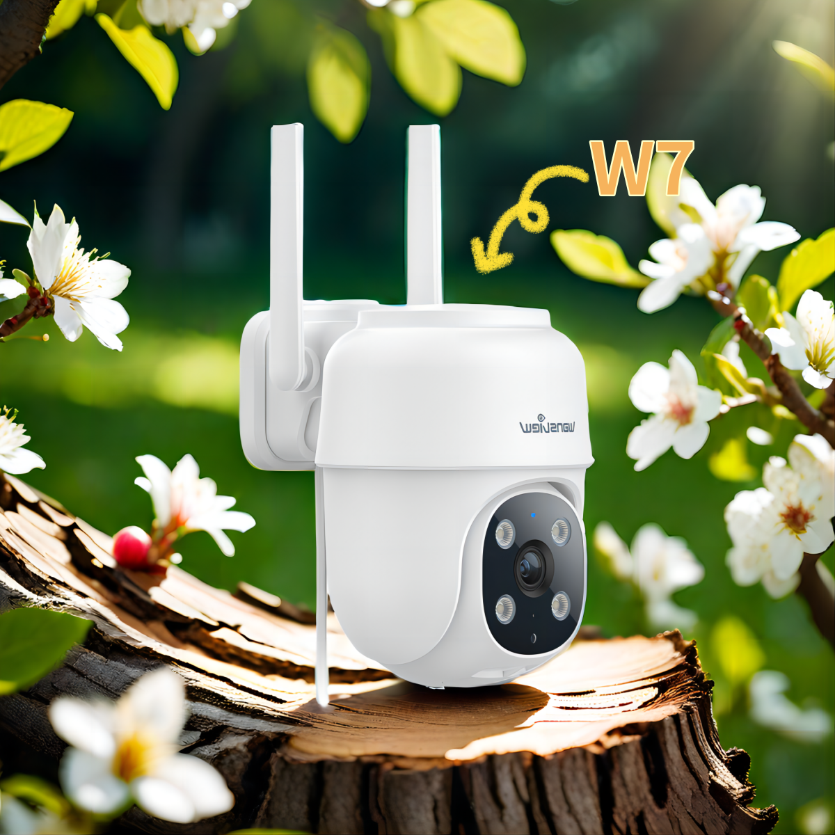 屋外用電源コード式カメラW7（AI検知機能あり）