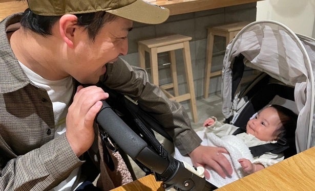 男性育児休業取得者の様子