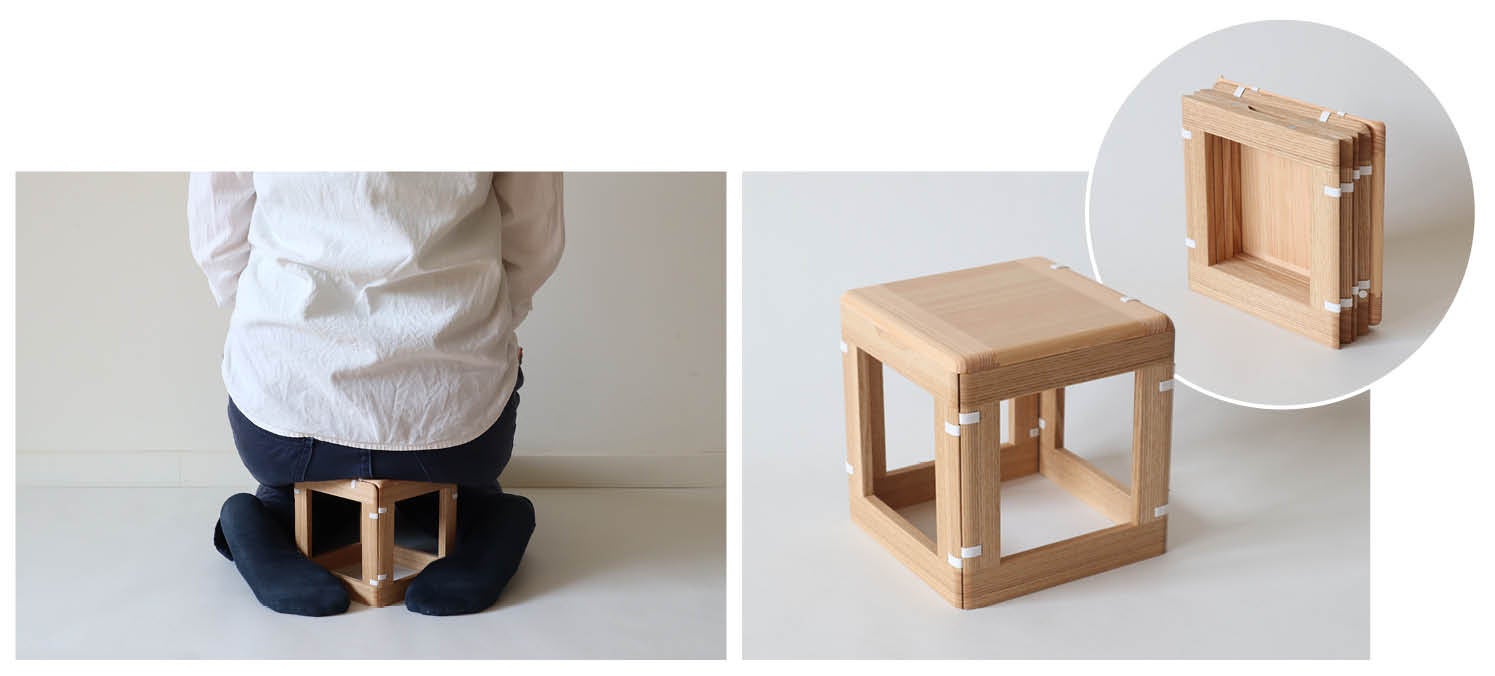 折りたたみ式正座補助椅子「patol stool SEIZA」 平山日用品店 平山和彦・真喜子