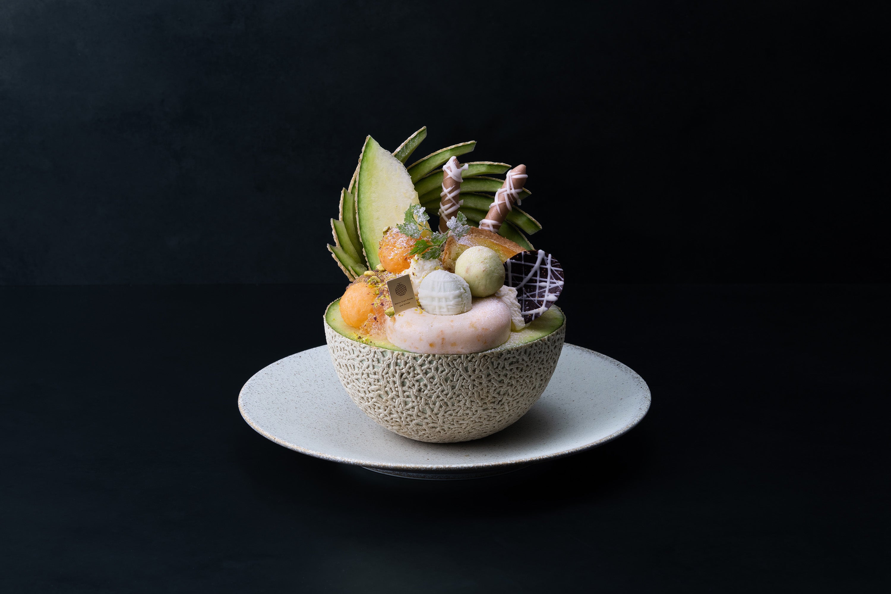 まるごとメロンのスペシャルパフェ（3,600円）