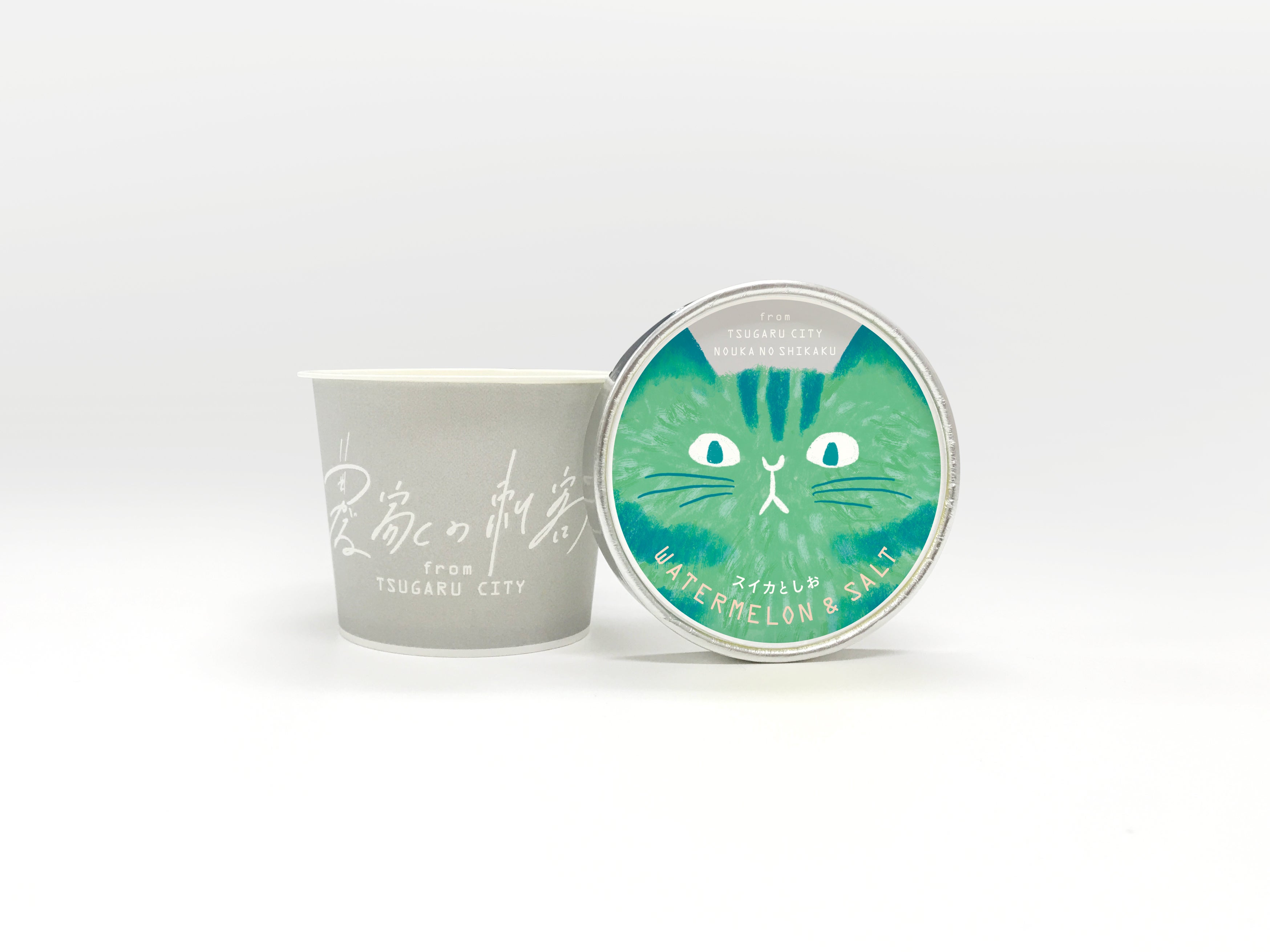 スイカに塩をかけて食べると甘く感じる。そんな体験をジェラートで再現しました。