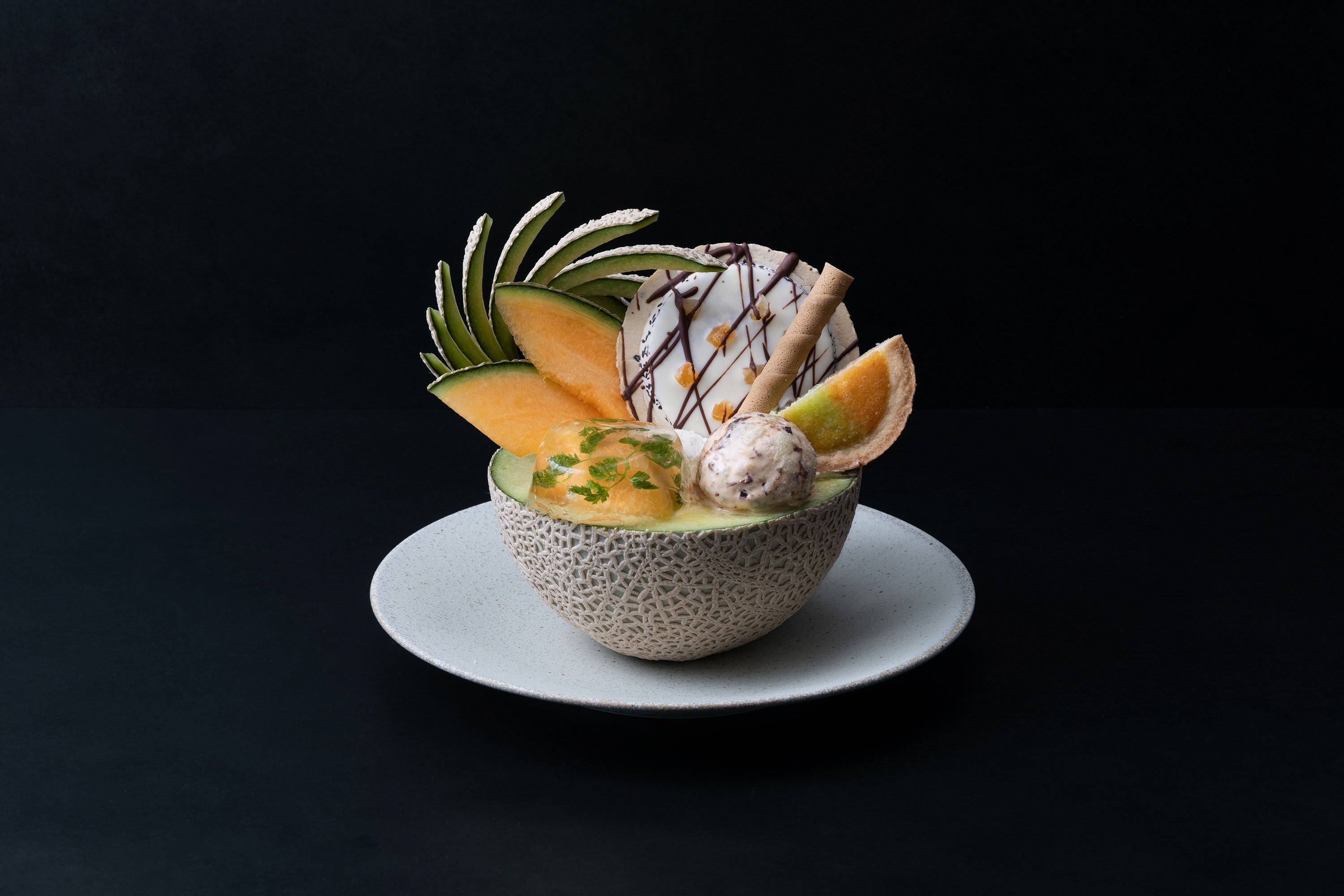 果房メロンとロマン 「まるごとメロンのスペシャルパフェ」