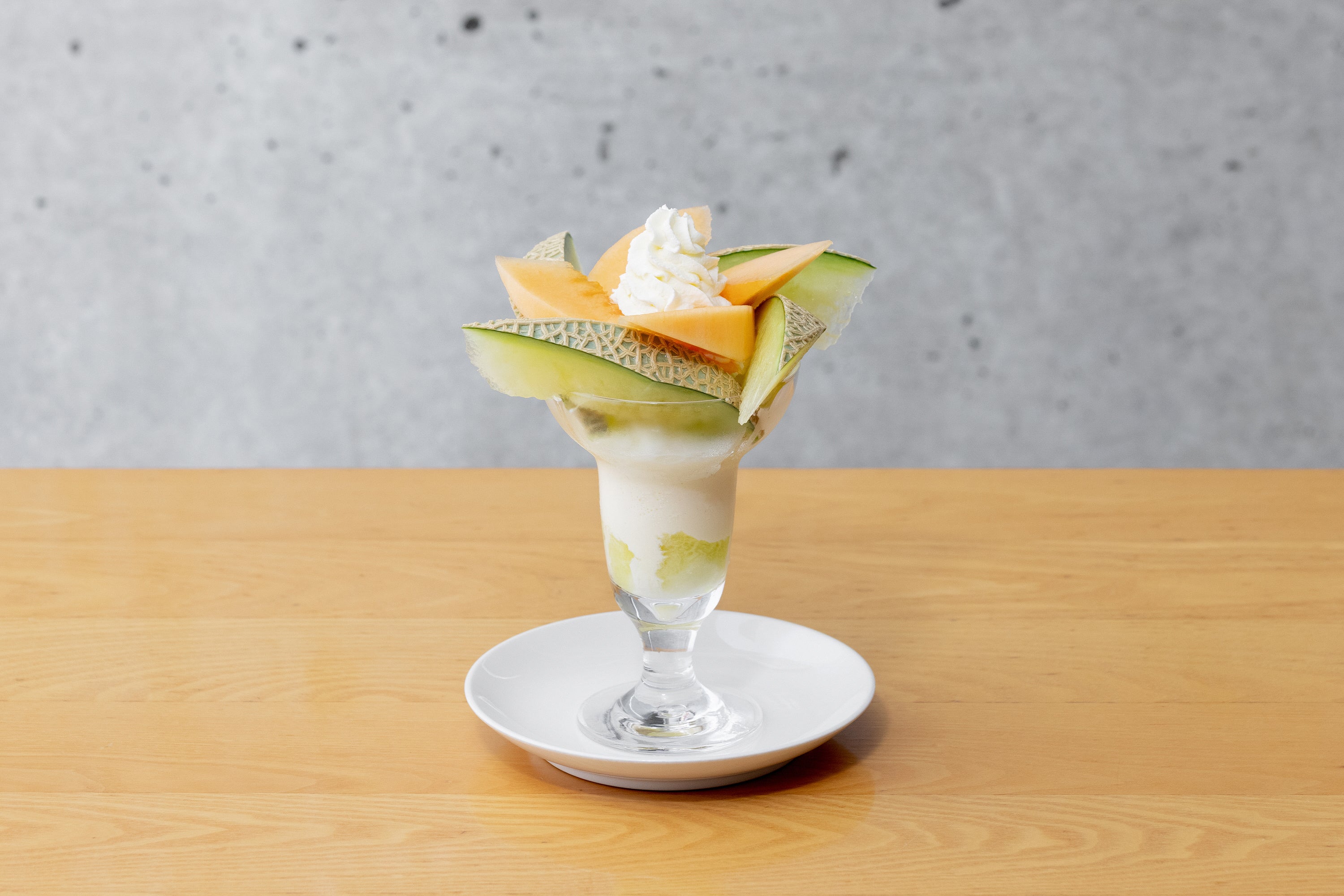 フルーツパーラーゴトー 「2種のメロンのパフェ」