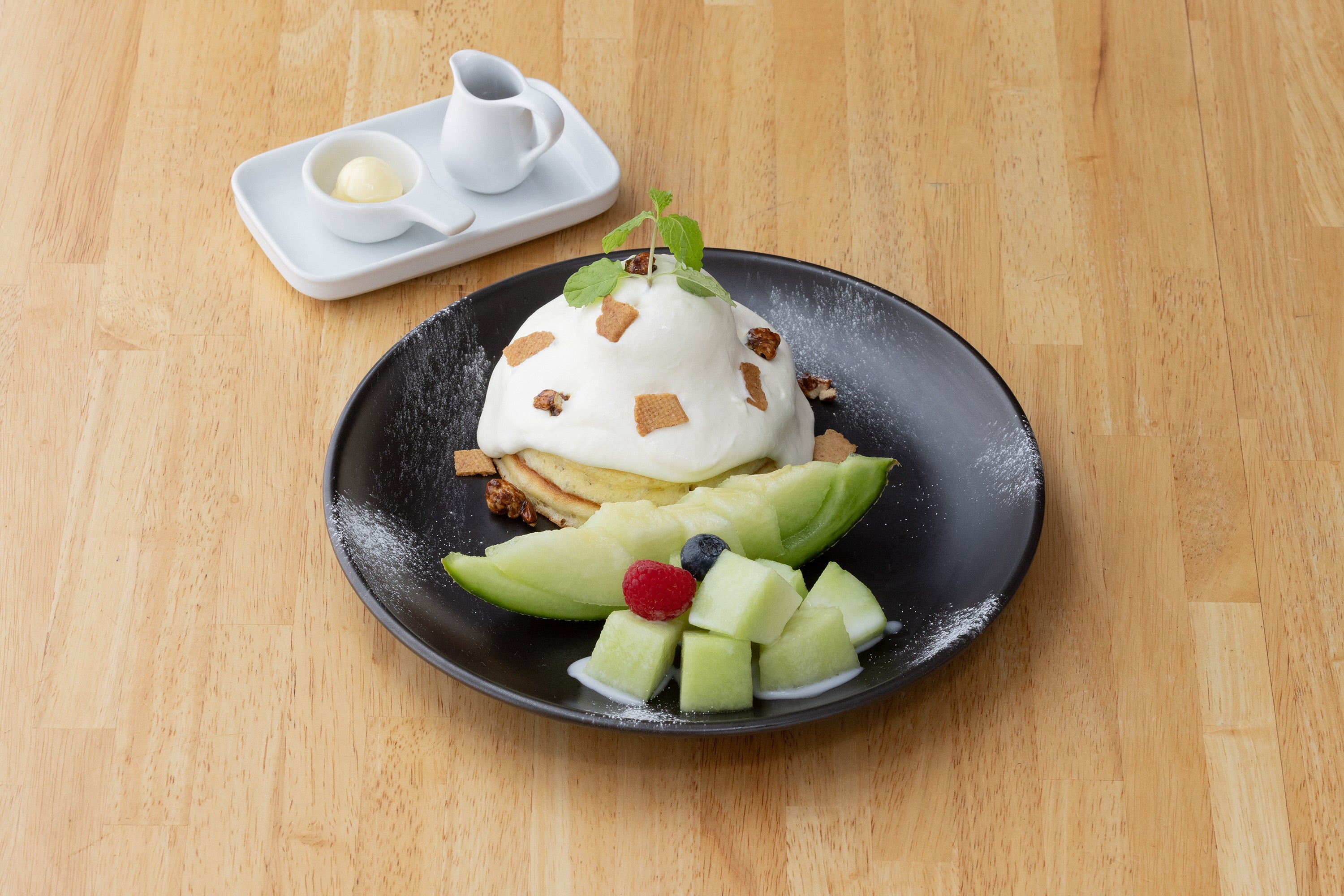 ホットケーキパーラー Fru-Full赤坂店 「メロンマスカルポーネホットケーキ」