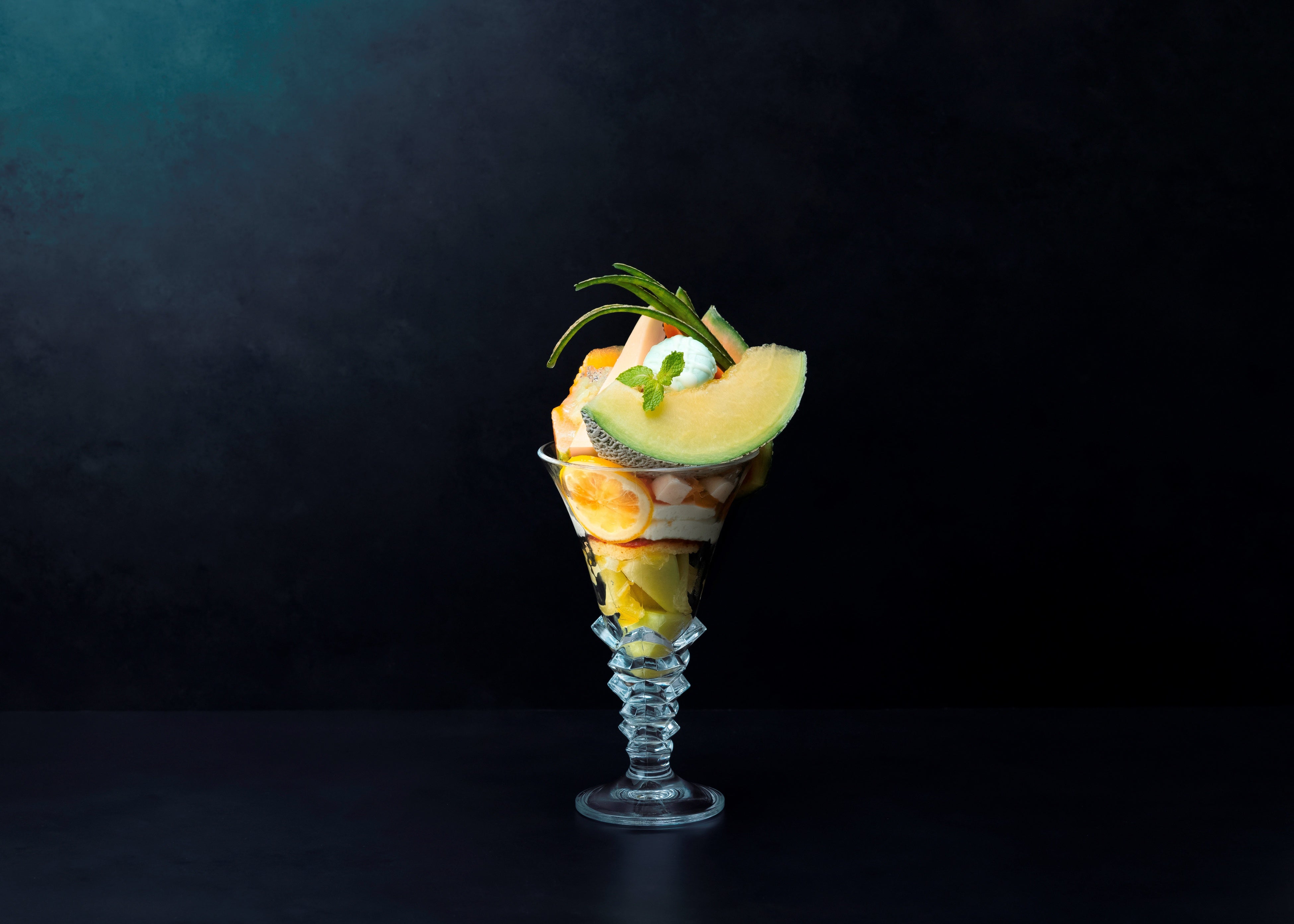 メロンとレモンのグランパフェ（2,950円）