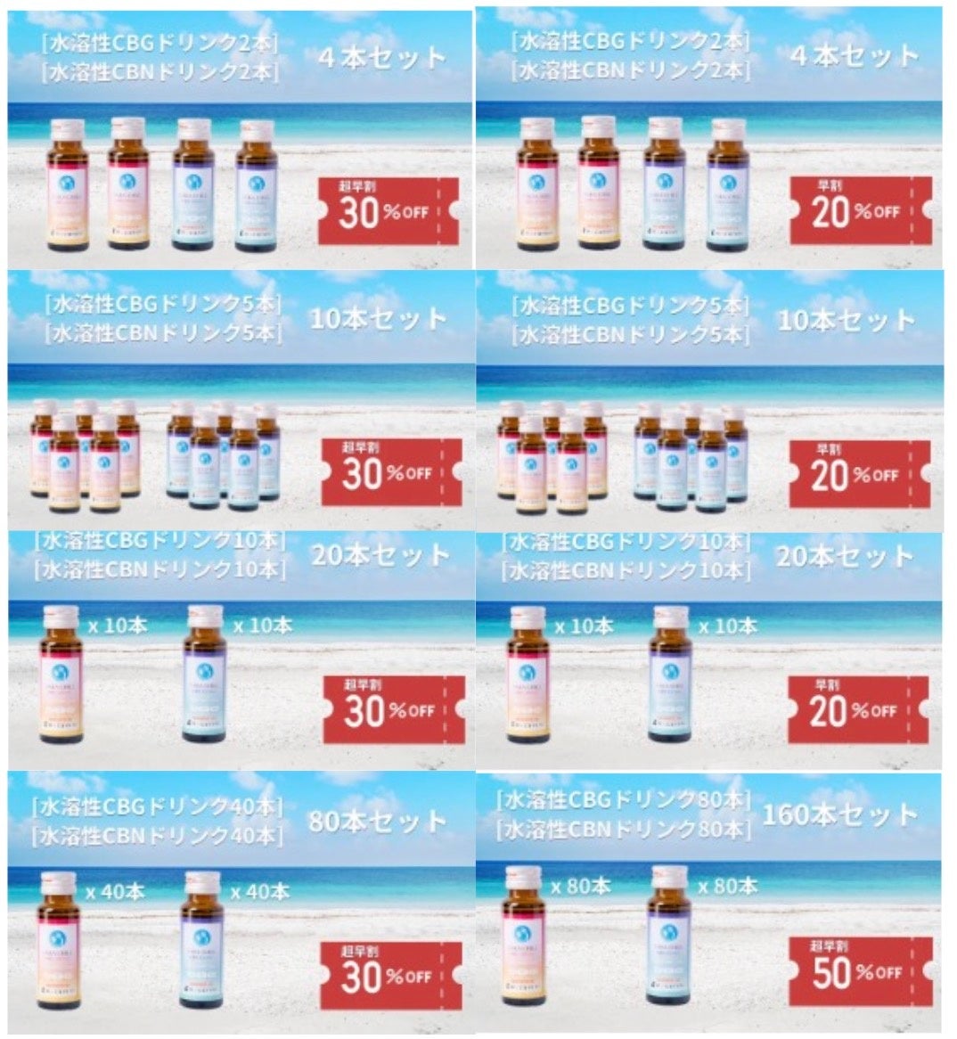 水溶性CBG・CBNドリンクの「Makuake」プロジェクト詳細