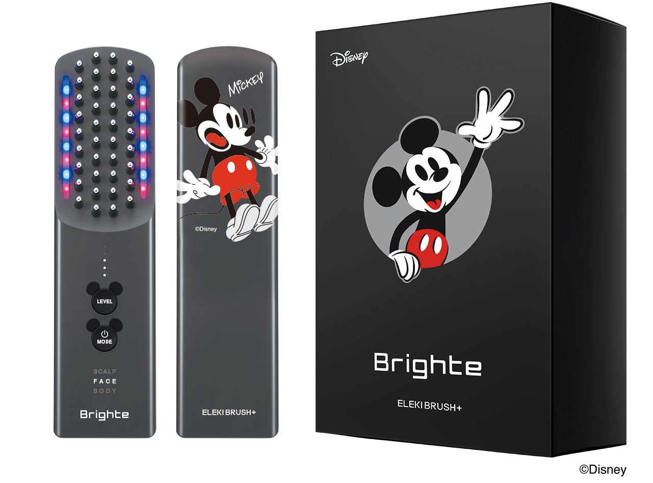 Brighte エレキブラシ 新型美顔器 ミッキー ディズニー ミッキーマウスが美顔器に!累計35万個突破の美容家電ブランド