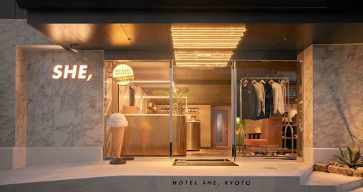 舞台となるHOTEL SHE, KYOTO(京都府・京都市)