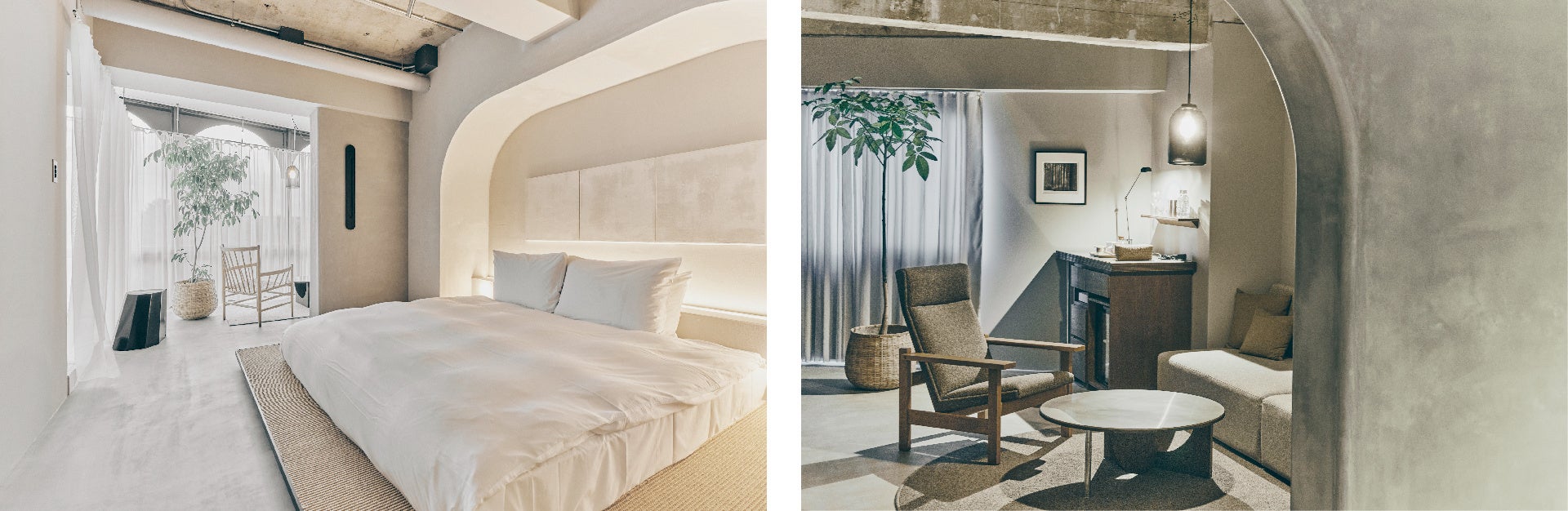 客室「シティビュー」(左) 「スーペリア」(右)