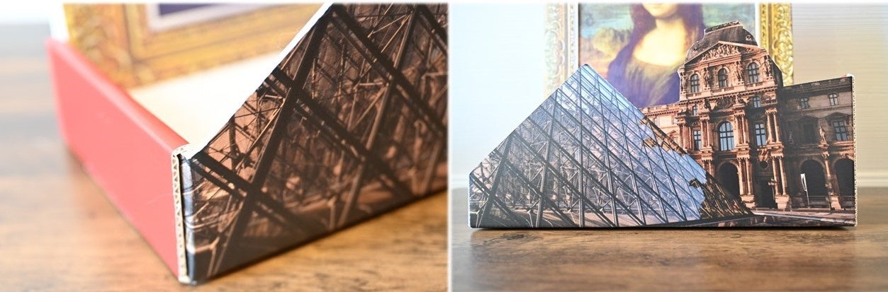 低い側面のルーブル美術館