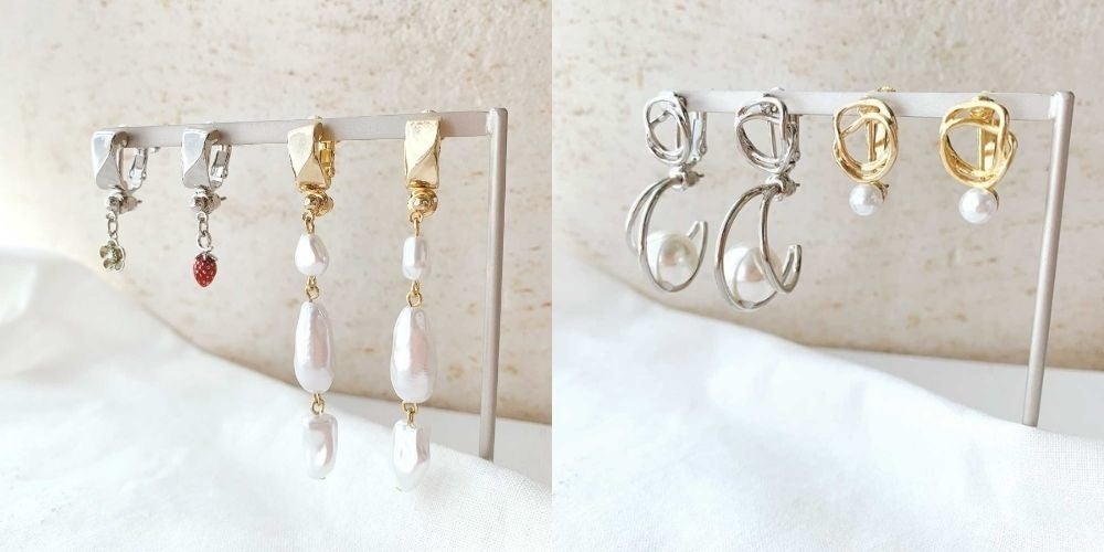 イヤリング派の方に朗報。ピアスをイヤリングとして着けられる