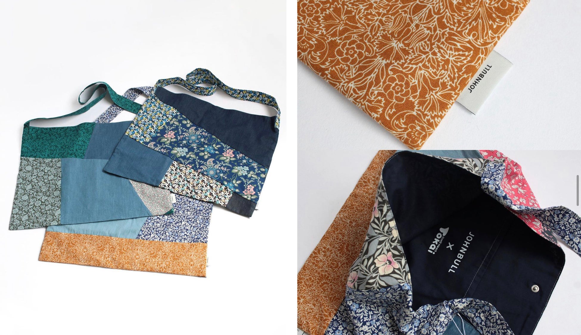 パッチワークワンショルダーバッグ 税込5,280円  サイズ:ヨコ45cm×タテ35.5cm(持ち手含まず)