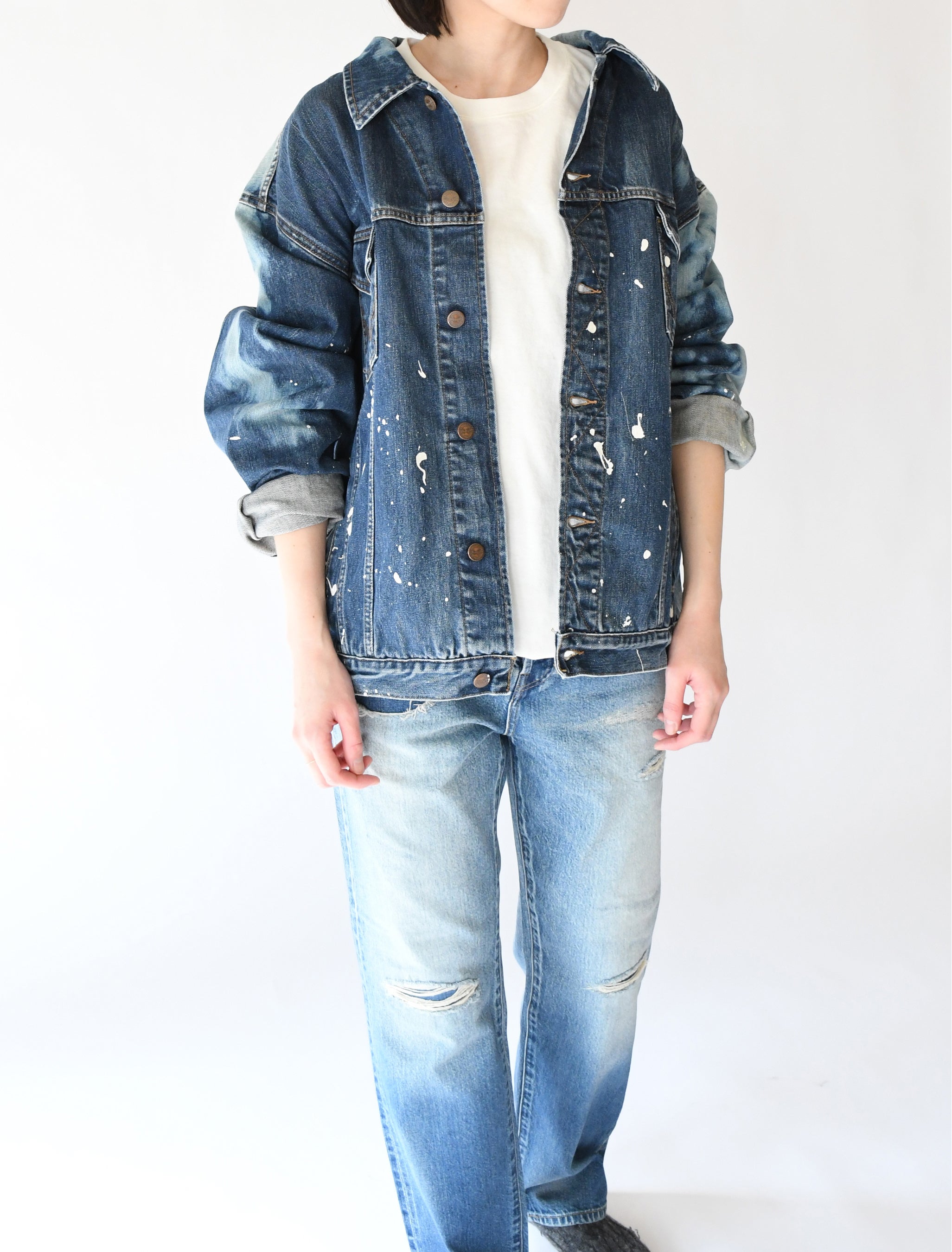 X2068 濃色デニムジャケット ￥22,000(tax in)