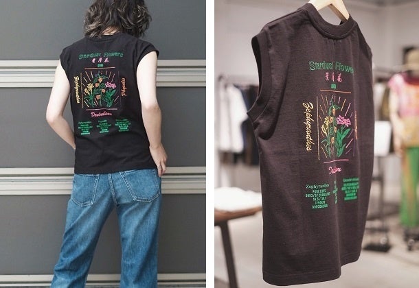 lot.ZC831 FlowerフレンチスリーブTシャツ ￥7,700(tax in)