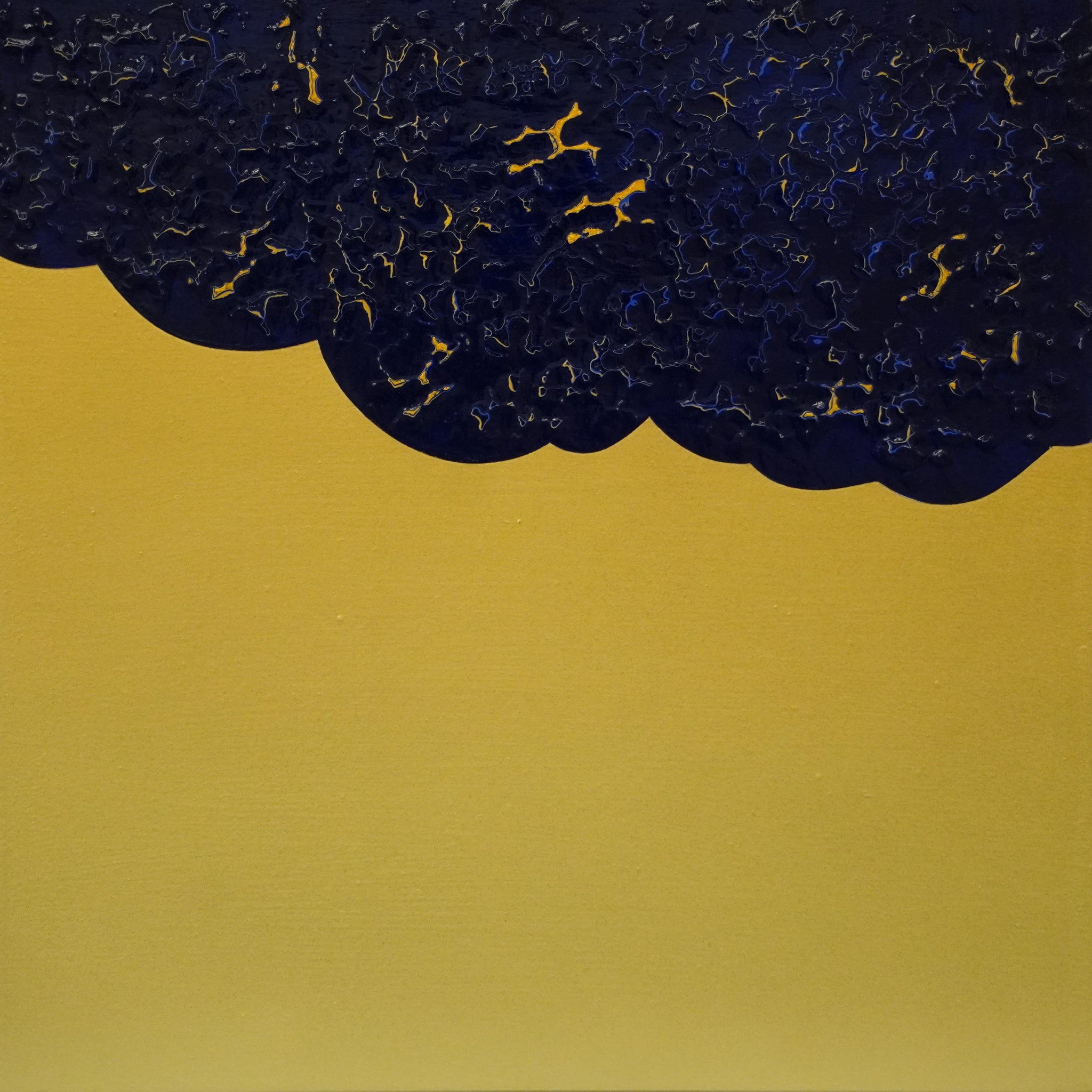 MANABU KISHIMOTO “Flowers #1” 2022，300 x 300mm，Acrylic and splay on wood panel